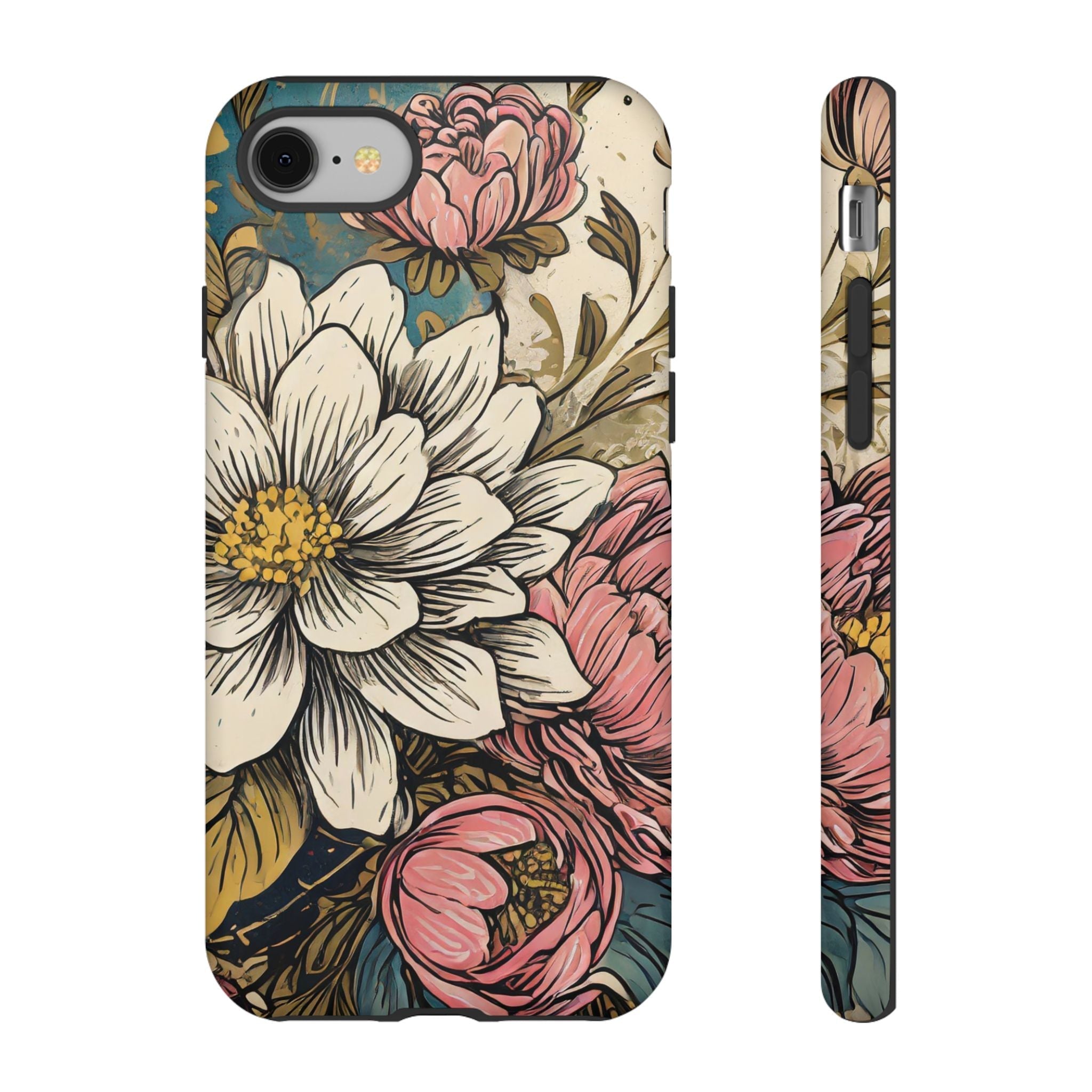 Beautiful White Floral Tough Case