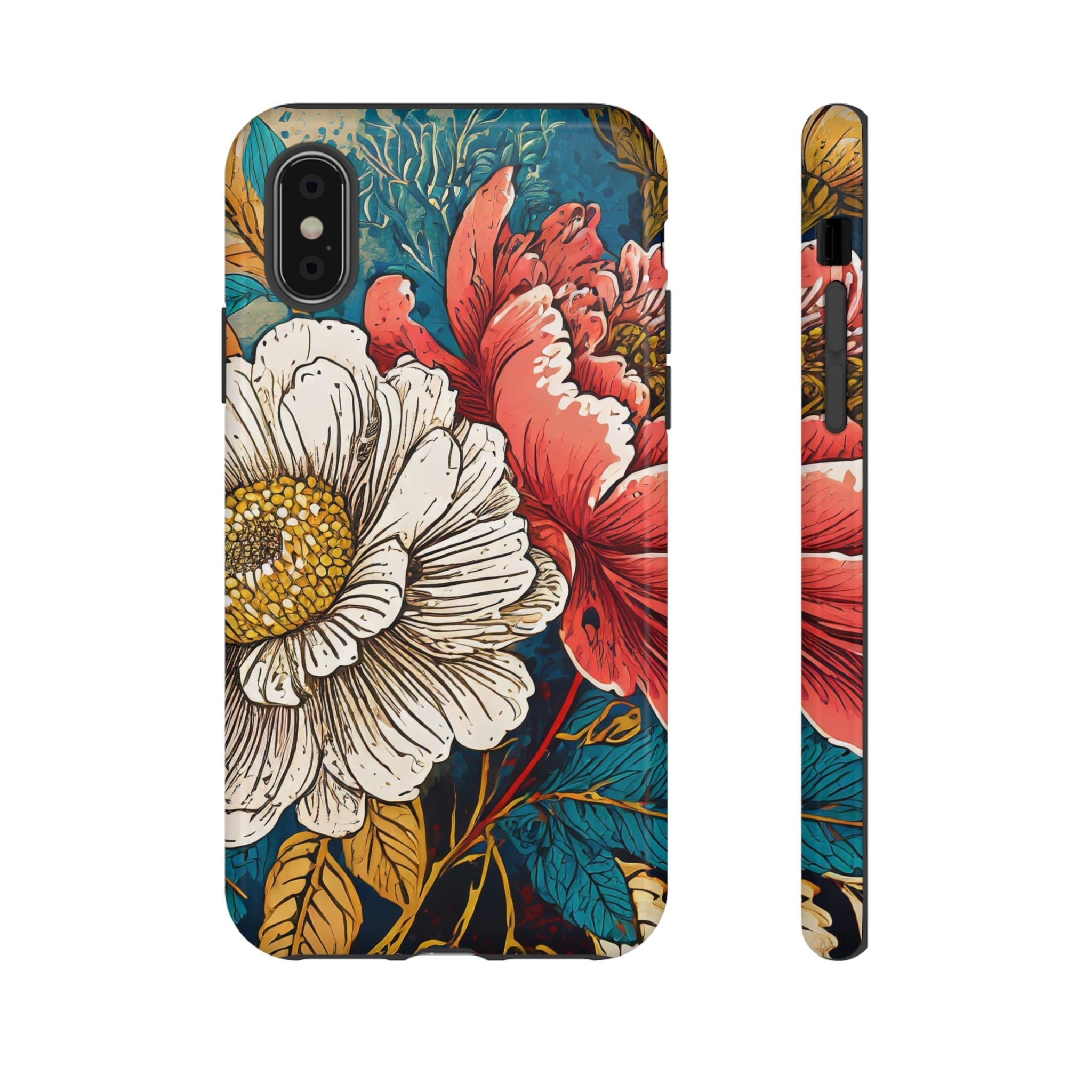 Artistic Floral Tough Phone Case
