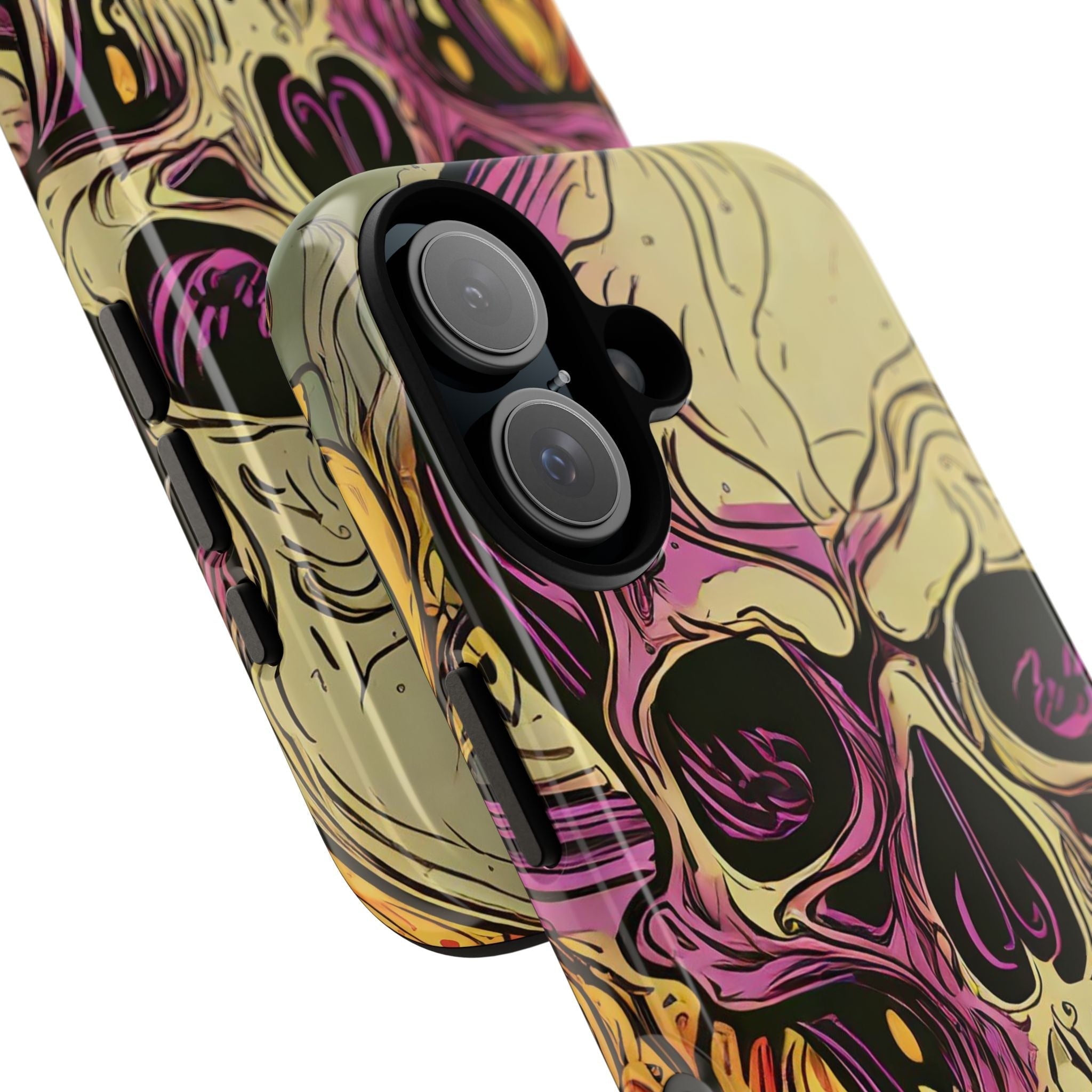 Abstract Purple Skull Tough Phone Case