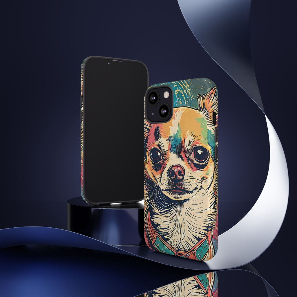Abstract Chihuahua Tough Phone Cases