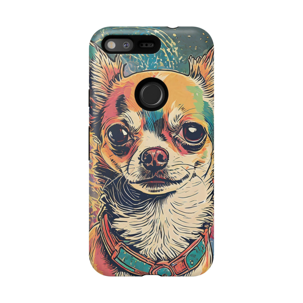 Abstract Chihuahua Tough Phone Cases