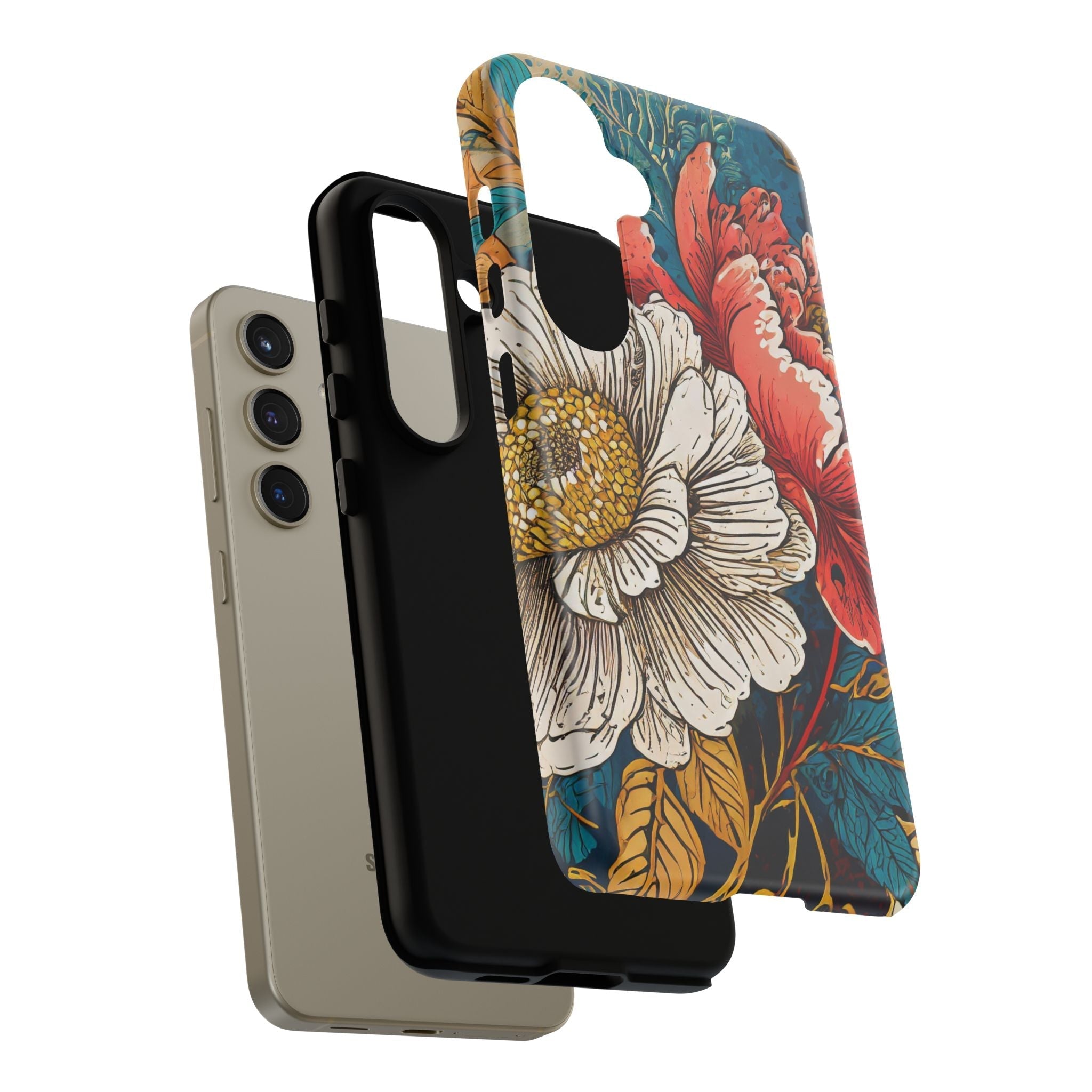 Artistic Floral Tough Phone Case
