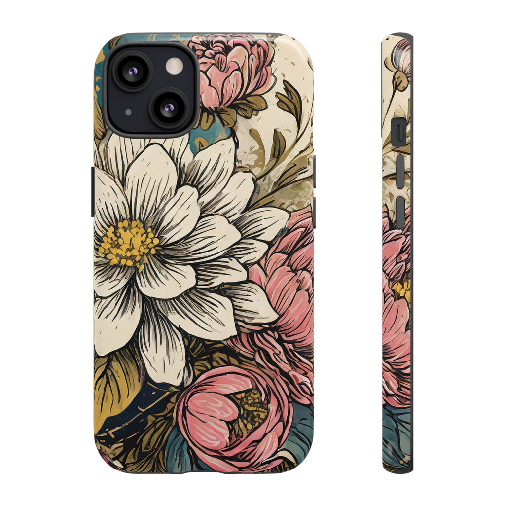 Beautiful White Floral Tough Case