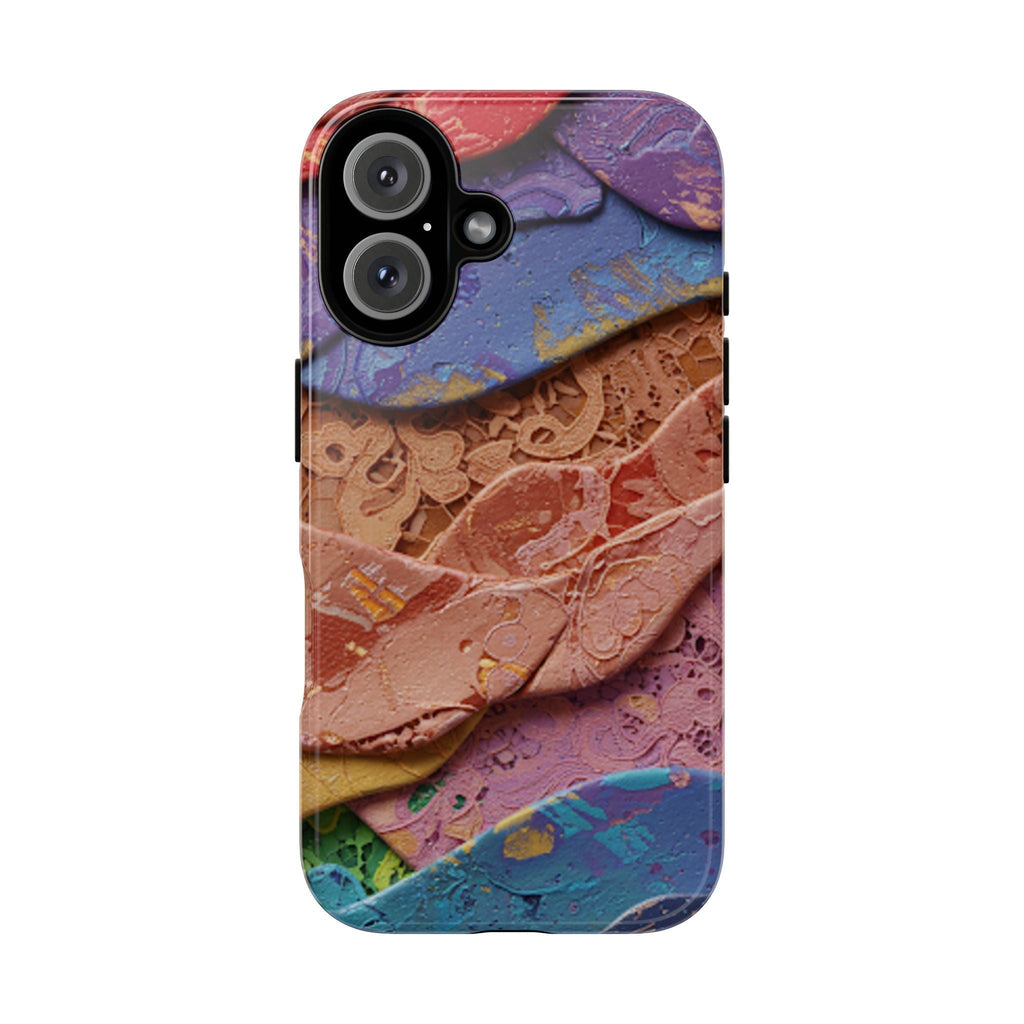 Abstract Painted Lace Tough Phone Case