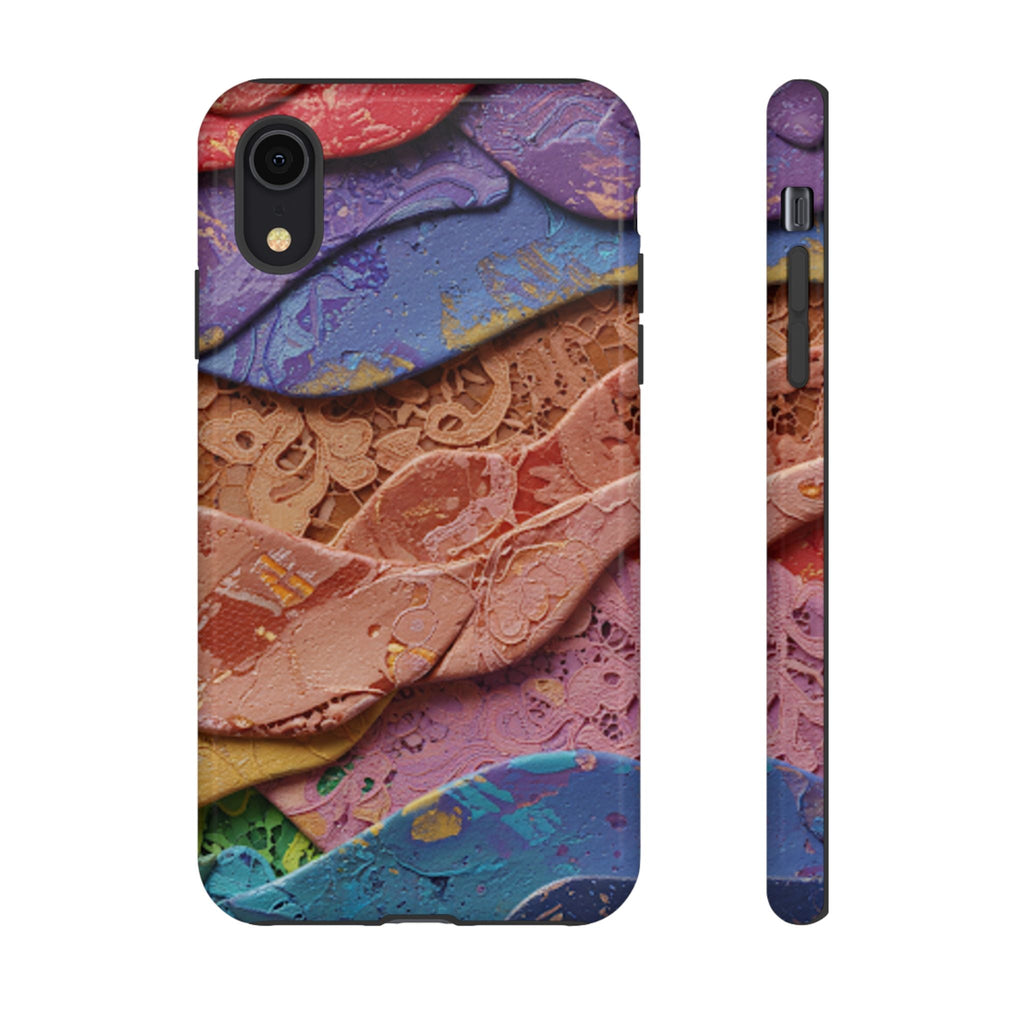 Abstract Painted Lace Tough Phone Case