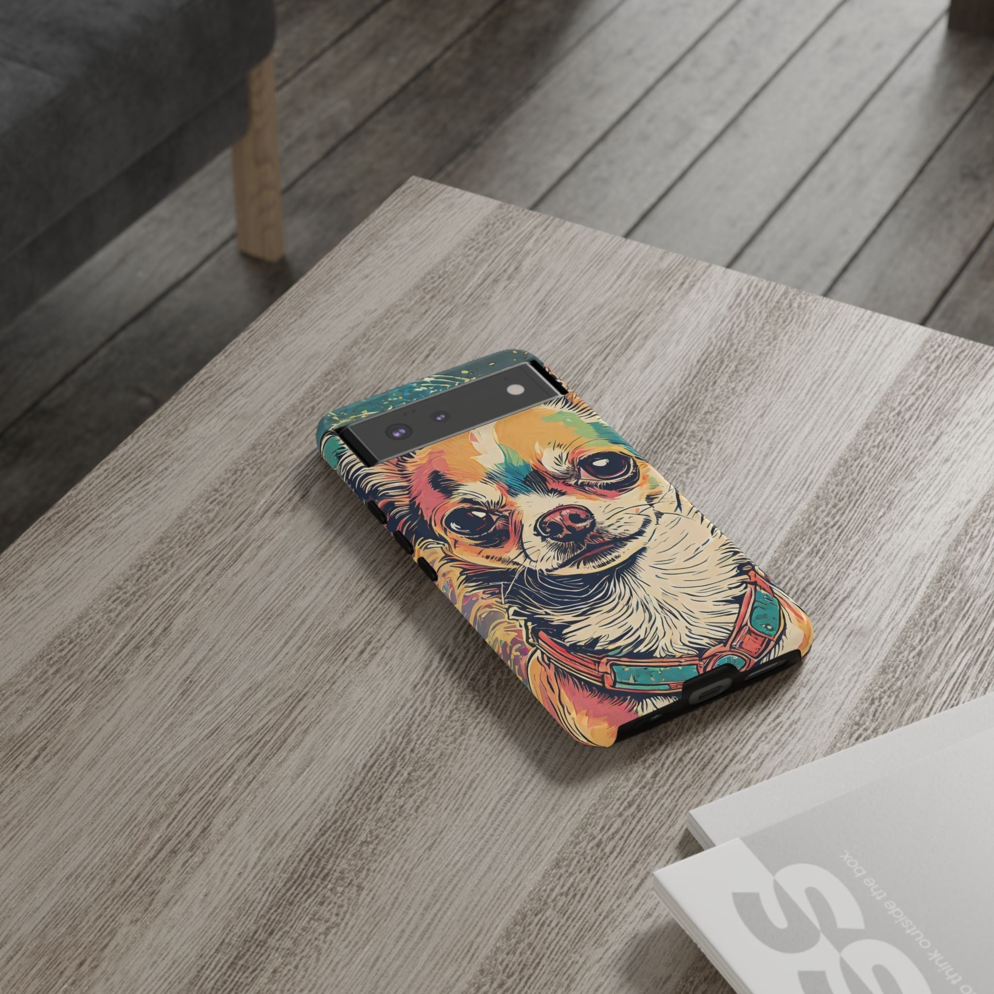Abstract Chihuahua Tough Phone Cases