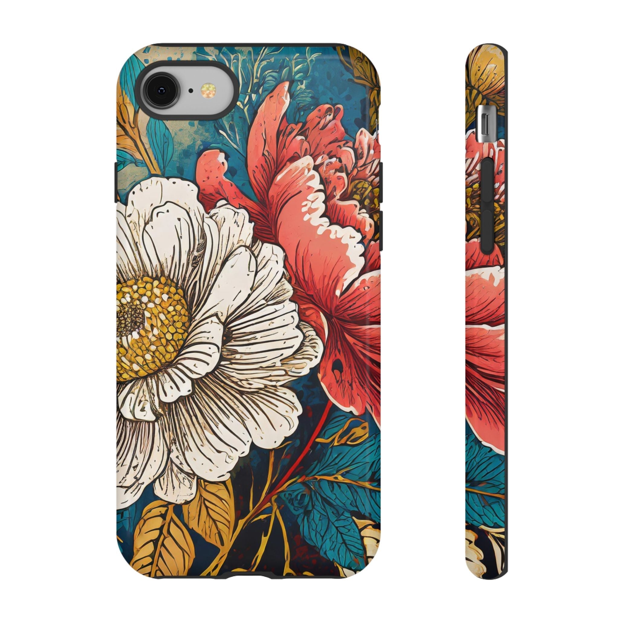 Artistic Floral Tough Phone Case