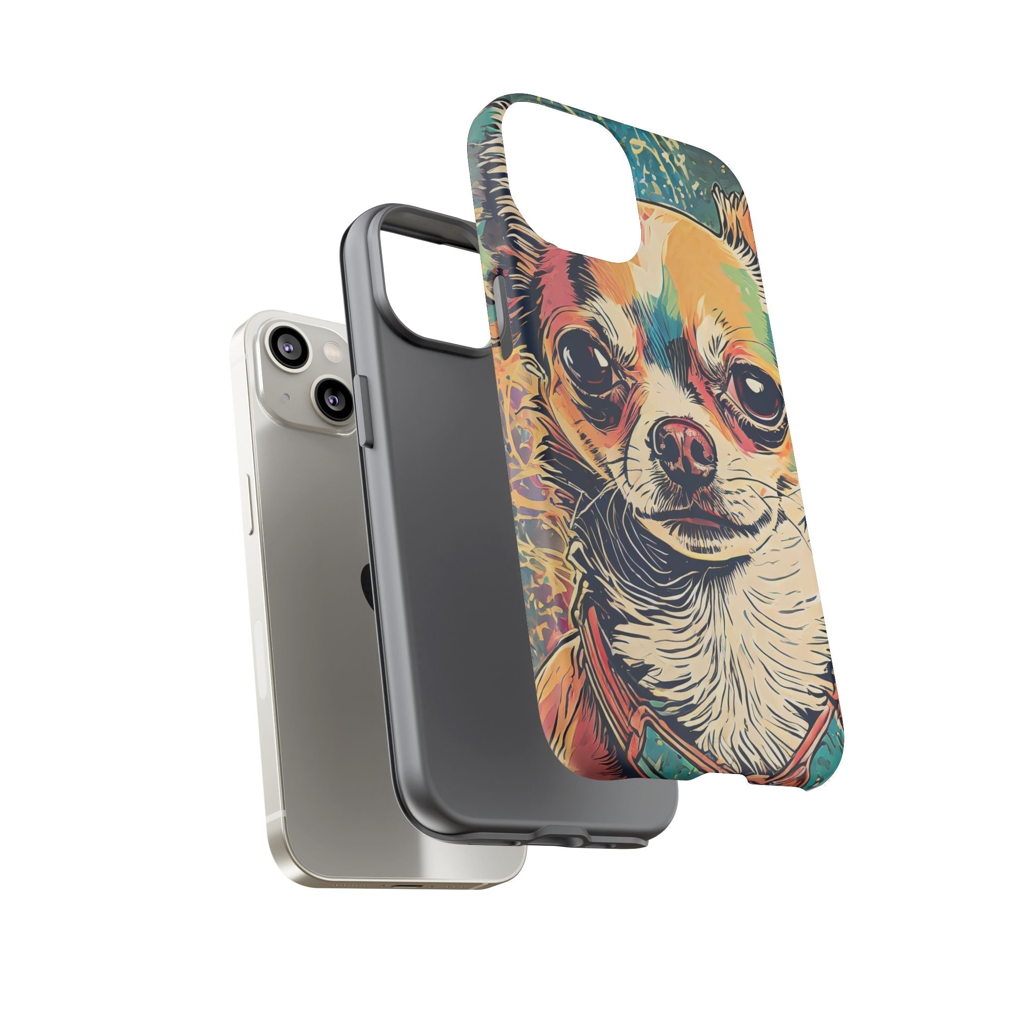 Abstract Chihuahua Tough Phone Cases