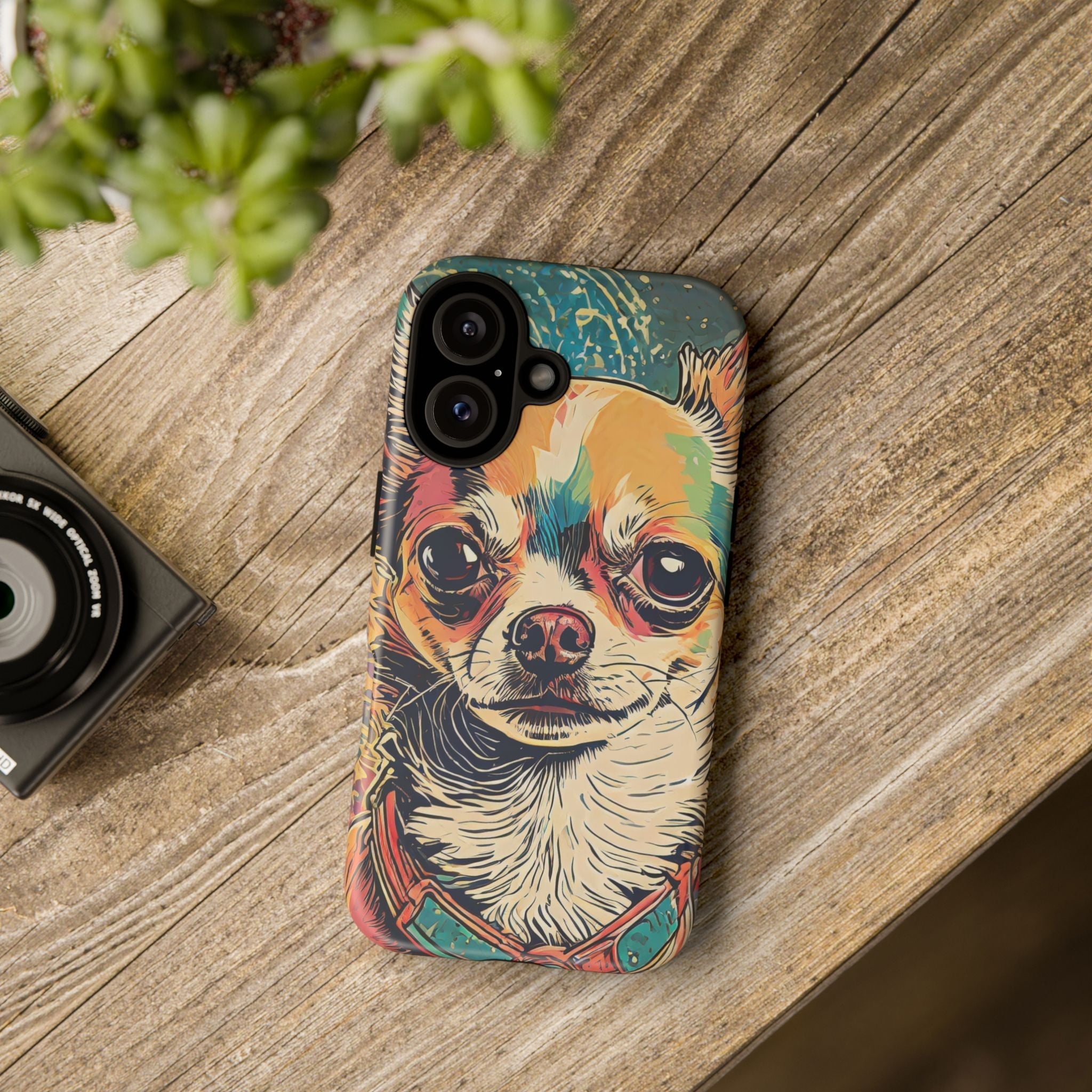 Abstract Chihuahua Tough Phone Cases
