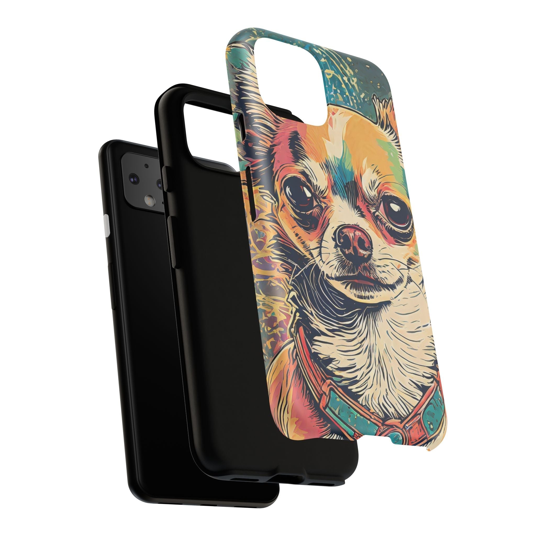 Abstract Chihuahua Tough Phone Cases