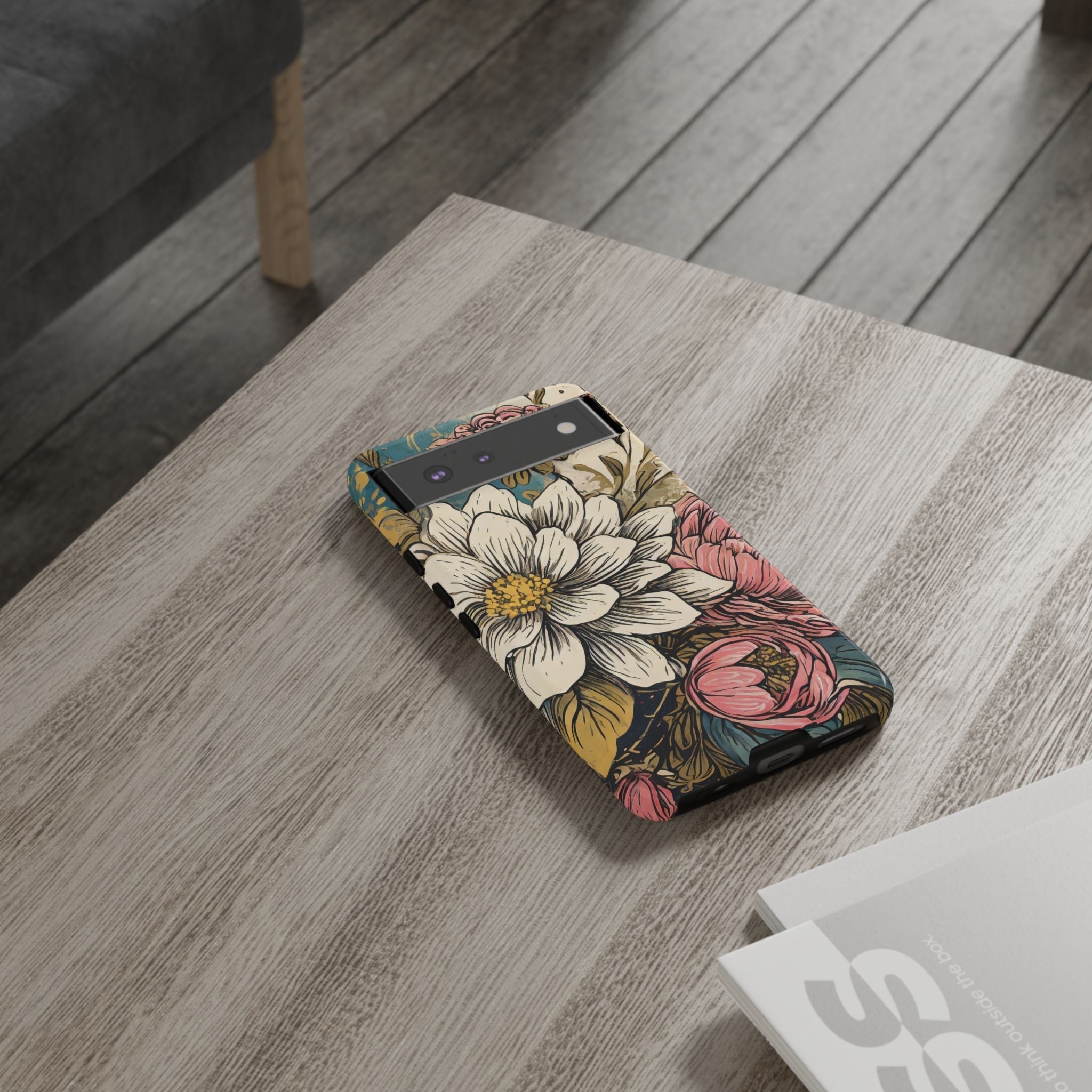 Beautiful White Floral Tough Case