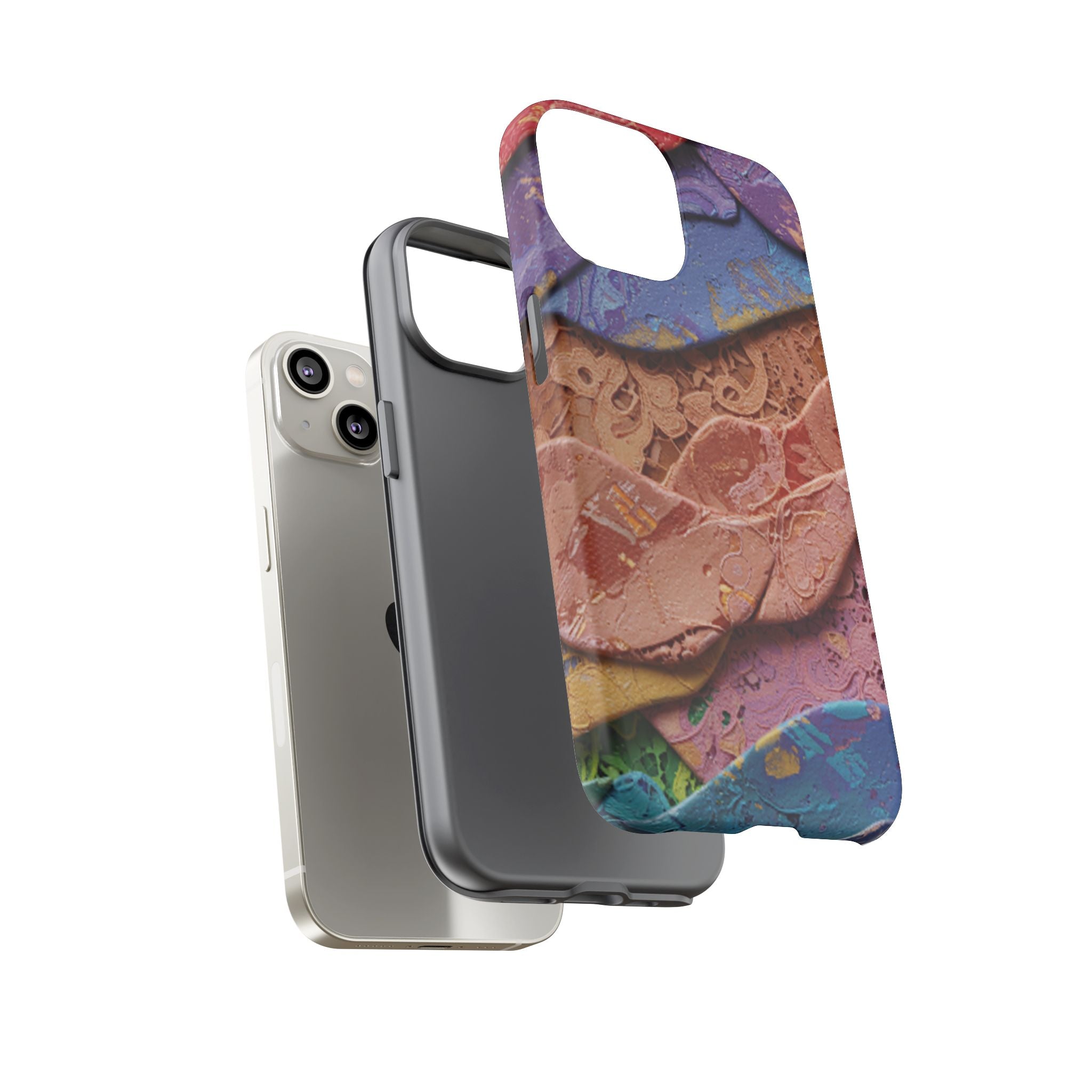 Abstract Painted Lace Tough Phone Case