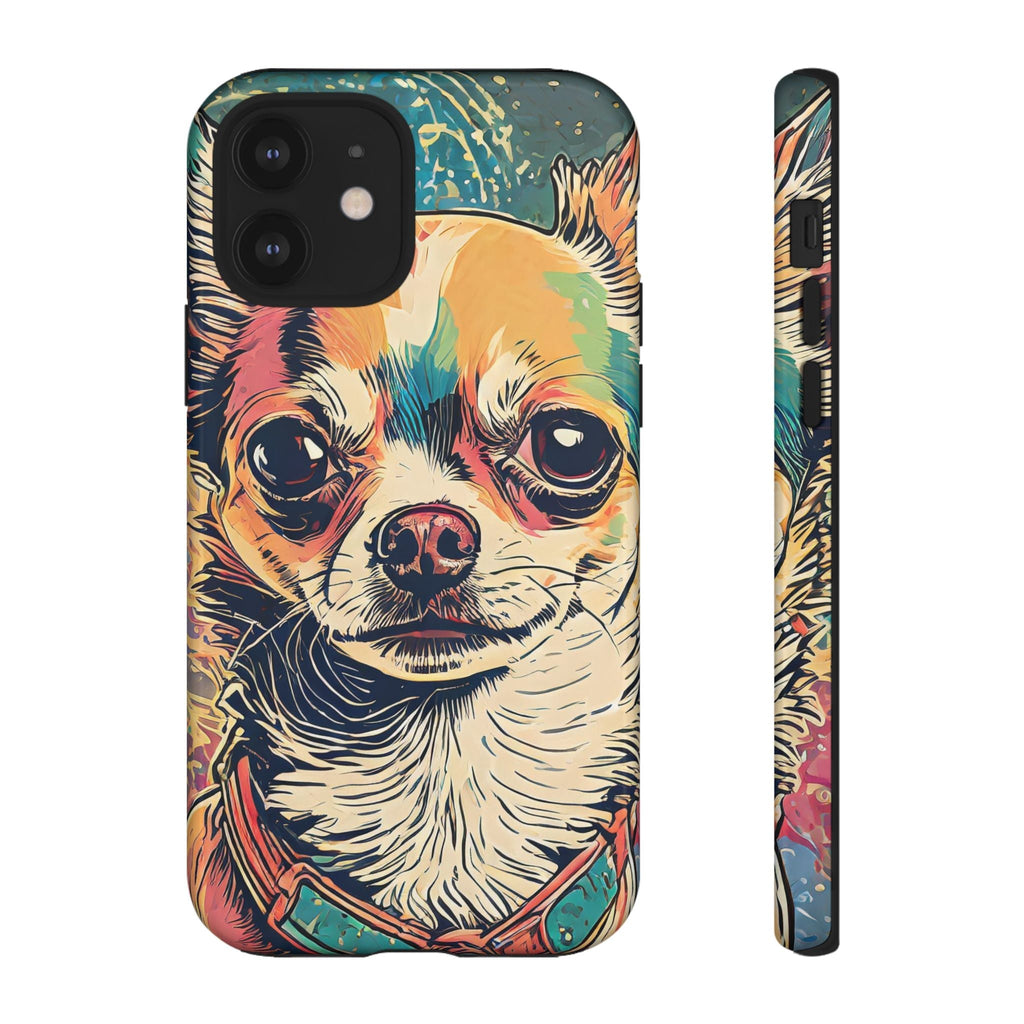 Abstract Chihuahua Tough Phone Cases