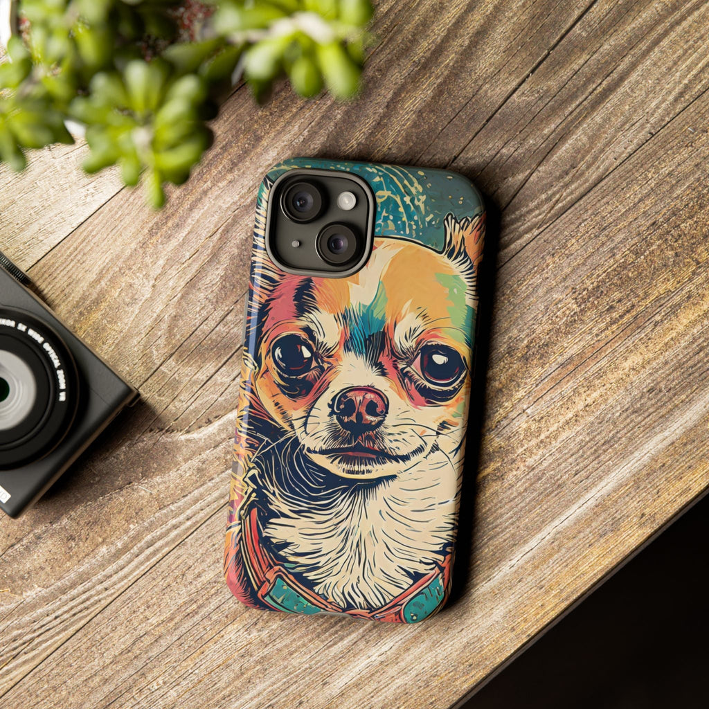 Abstract Chihuahua Tough Phone Cases