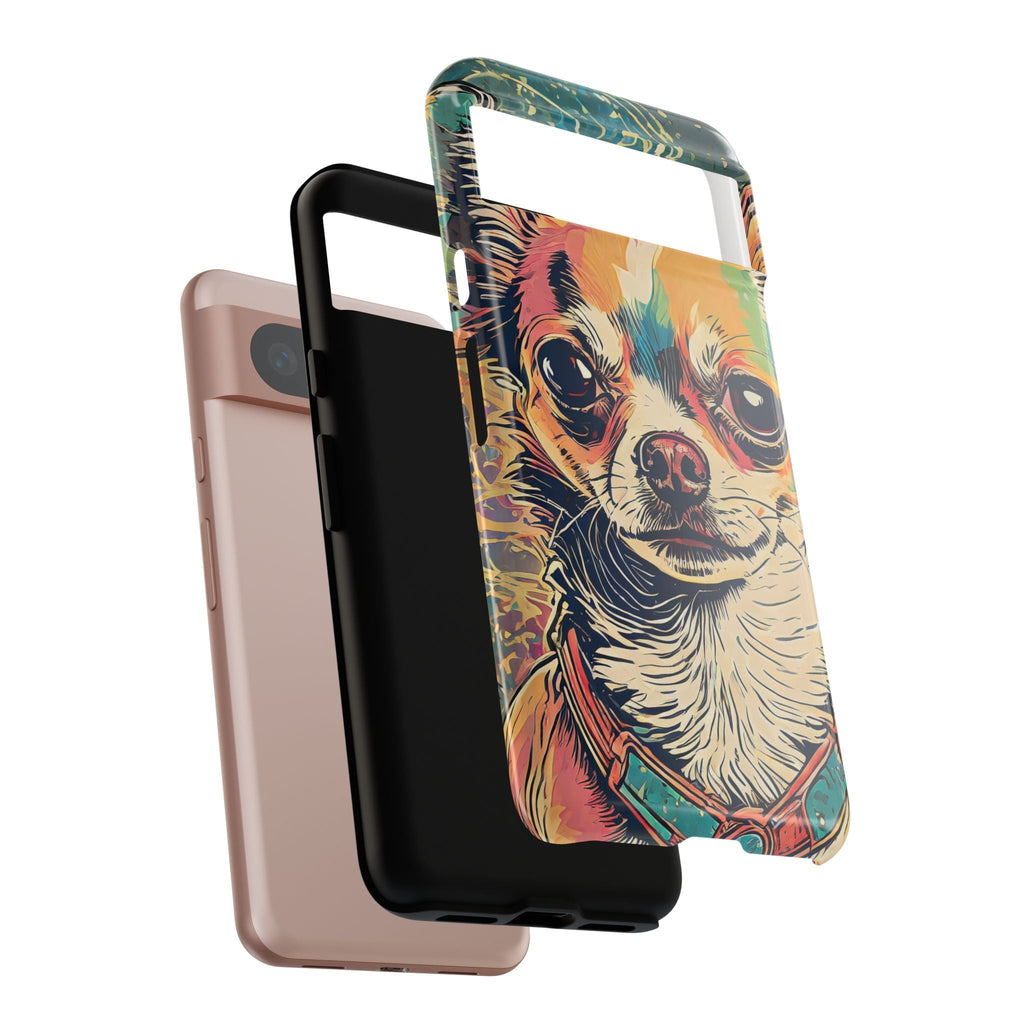 Abstract Chihuahua Tough Phone Cases
