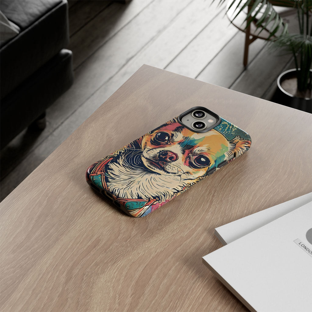 Abstract Chihuahua Tough Phone Cases