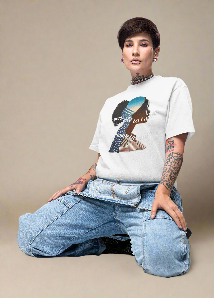 America is Great Silhouette Graphic Tee