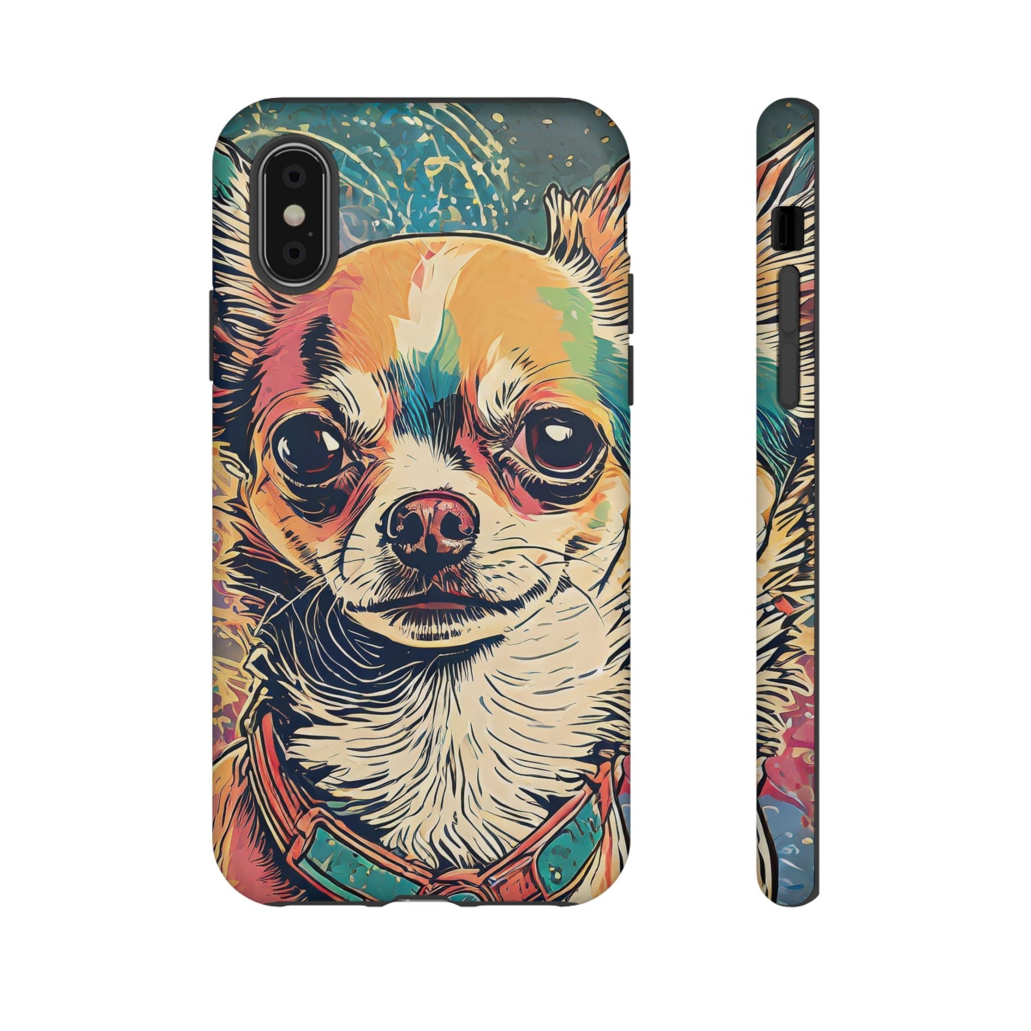 Abstract Chihuahua Tough Phone Cases