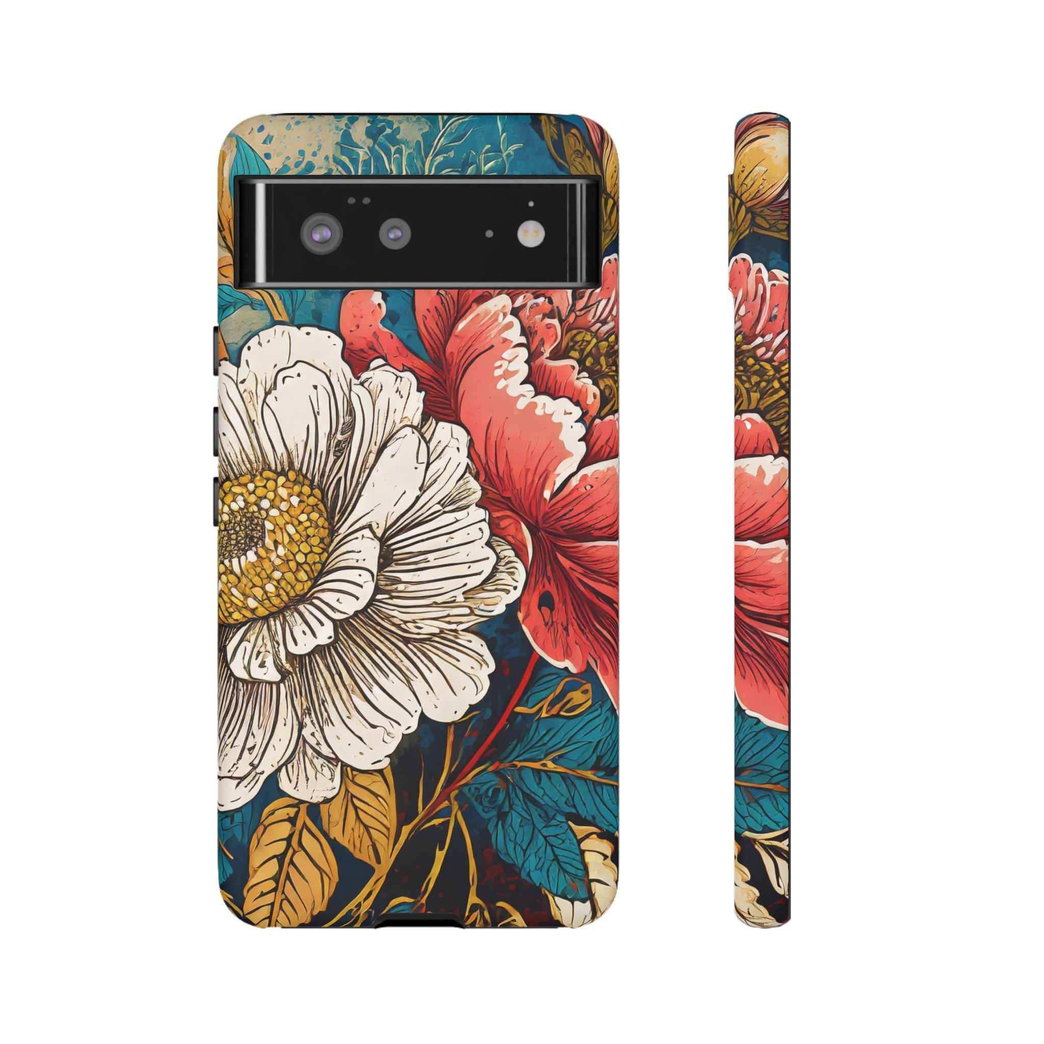 Artistic Floral Tough Phone Case