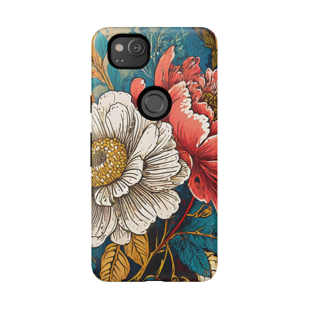 Artistic Floral Tough Phone Case