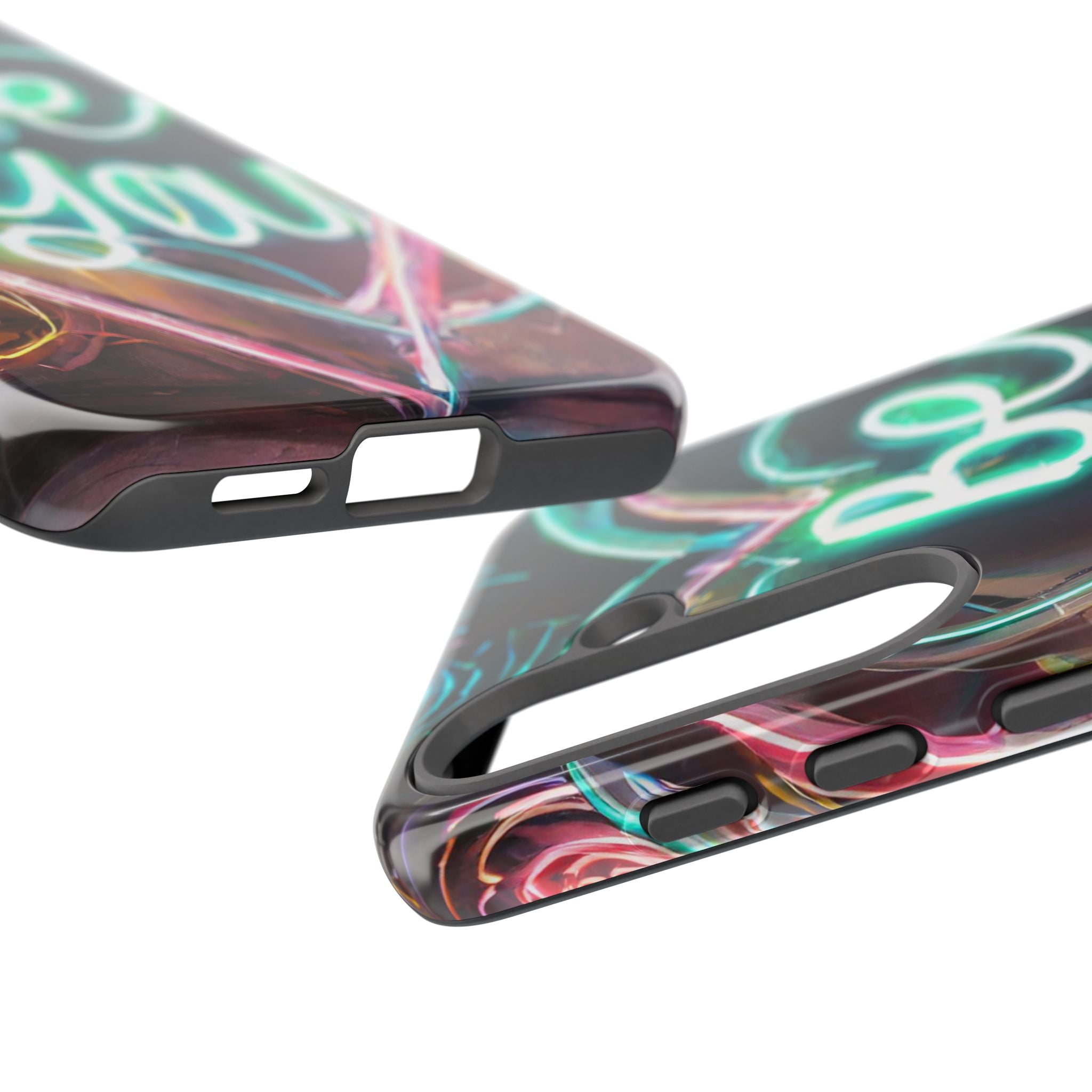 Be You Colorful Neon Heart Tough Phone Case