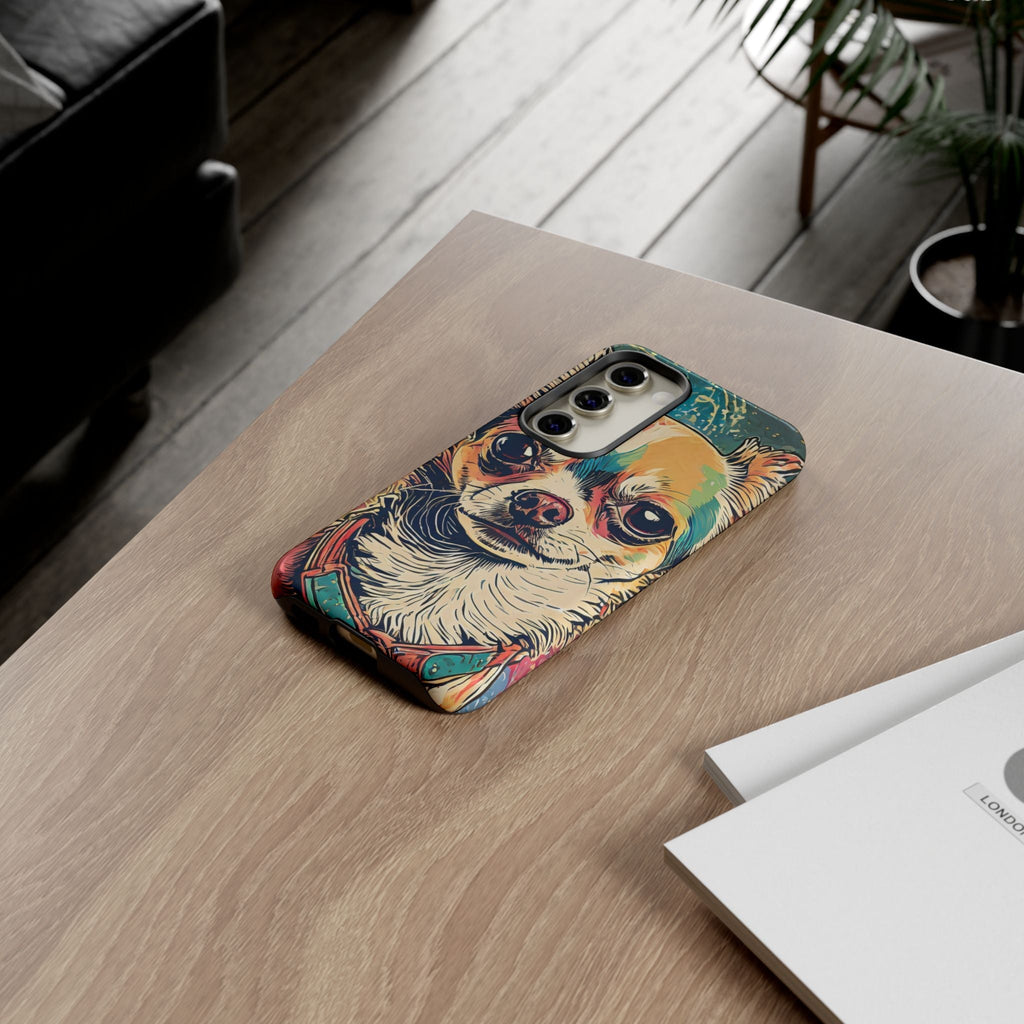 Abstract Chihuahua Tough Phone Cases