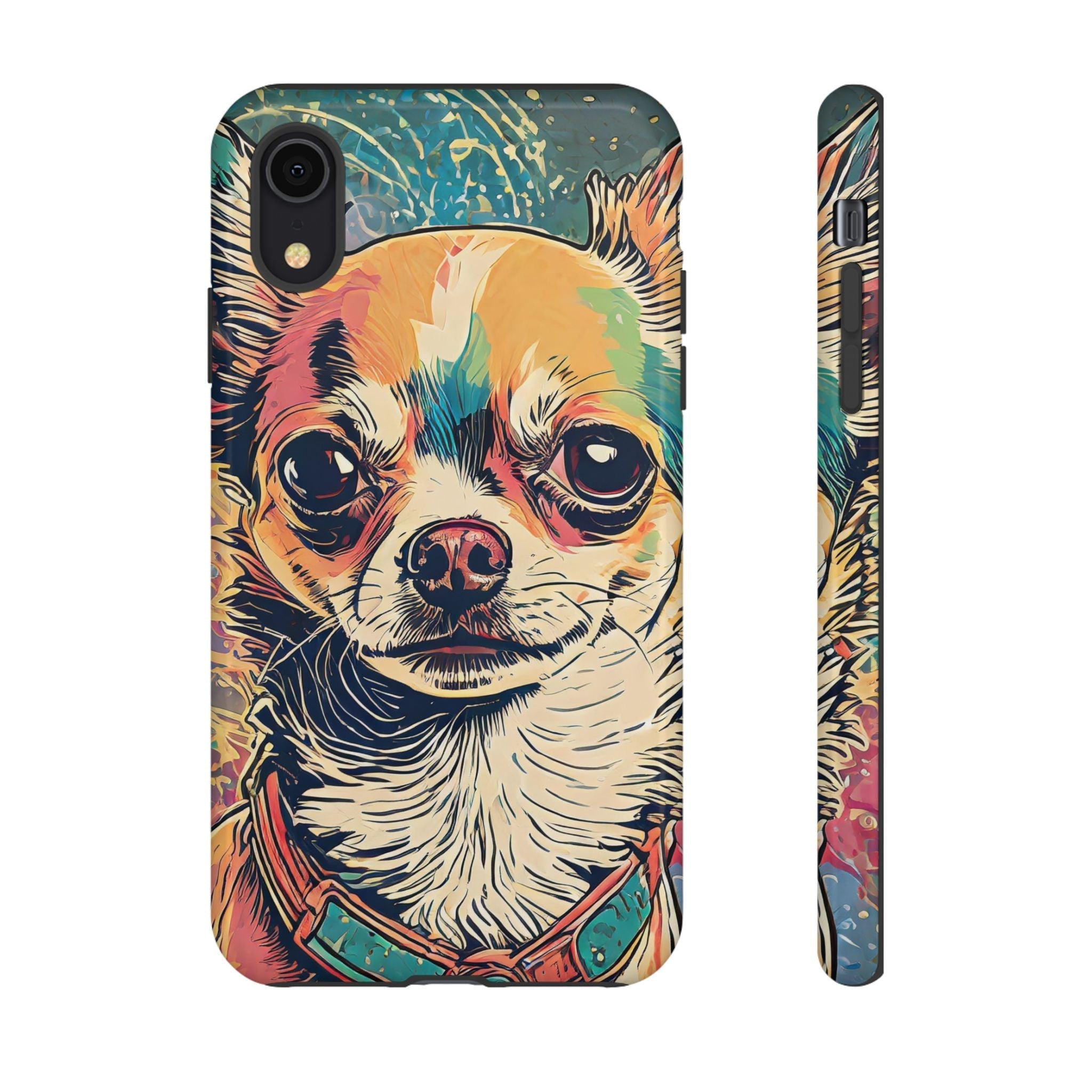 Abstract Chihuahua Tough Phone Cases