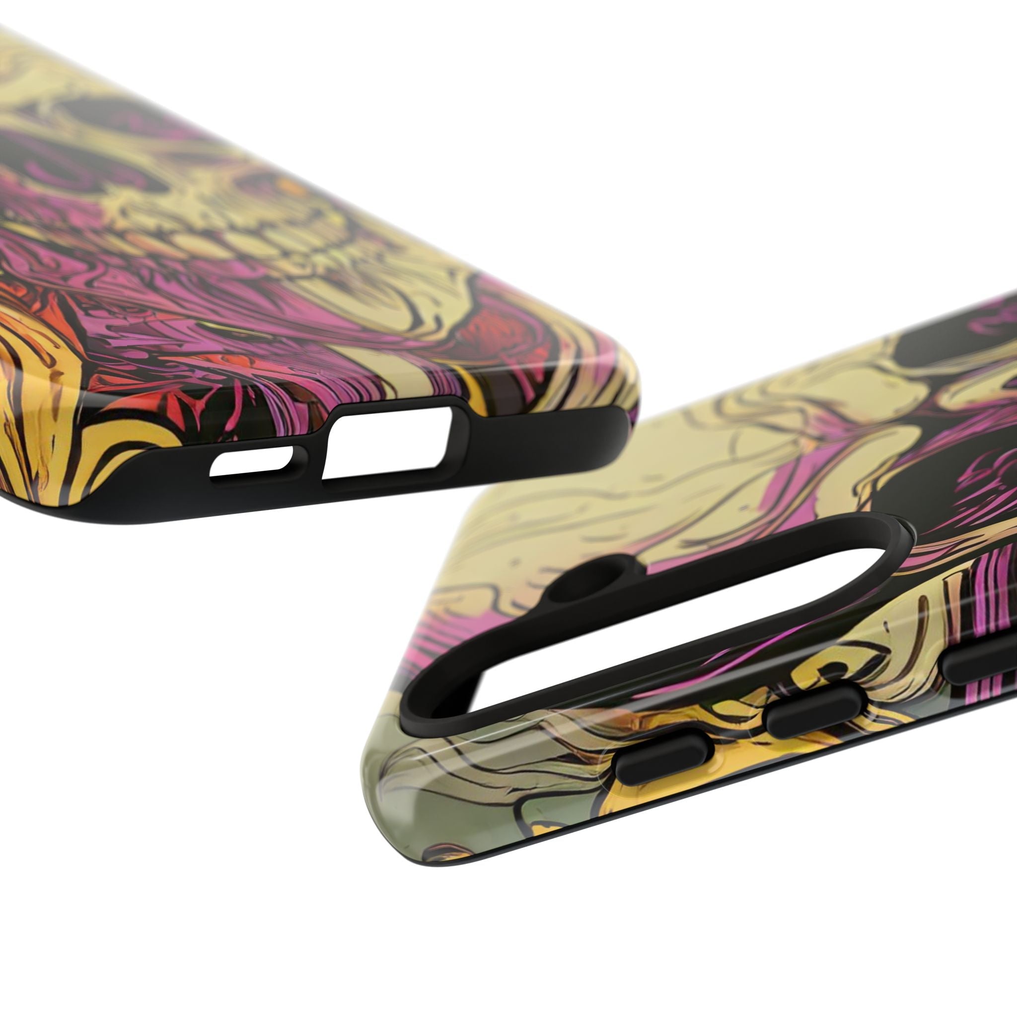 Abstract Purple Skull Tough Phone Case