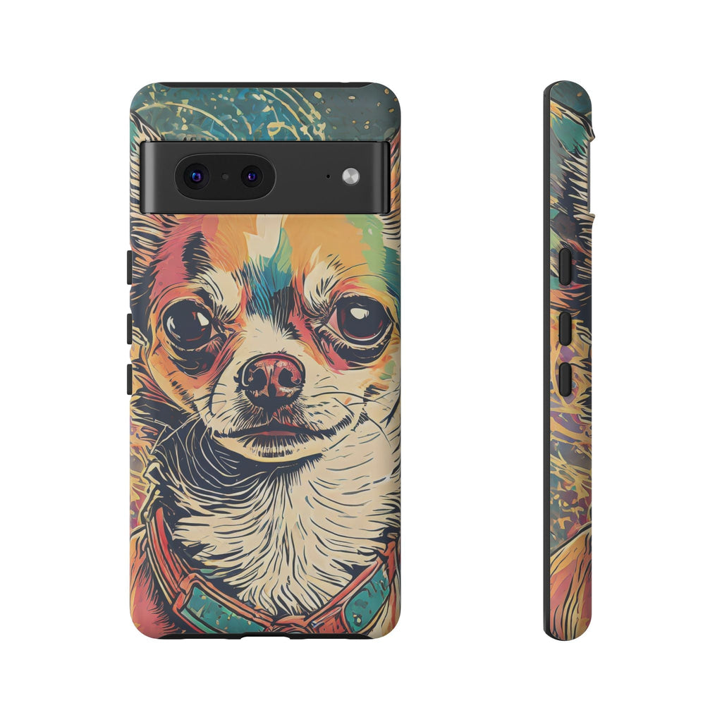 Abstract Chihuahua Tough Phone Cases