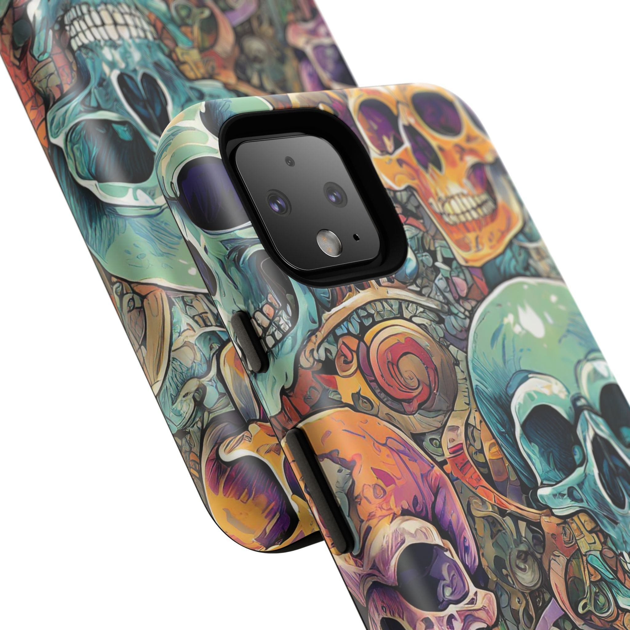 Artistic Skull Collage Tough Phone Case