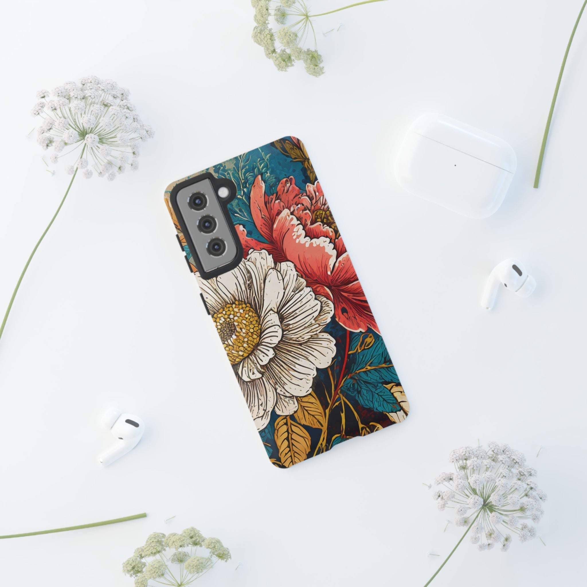Artistic Floral Tough Phone Case