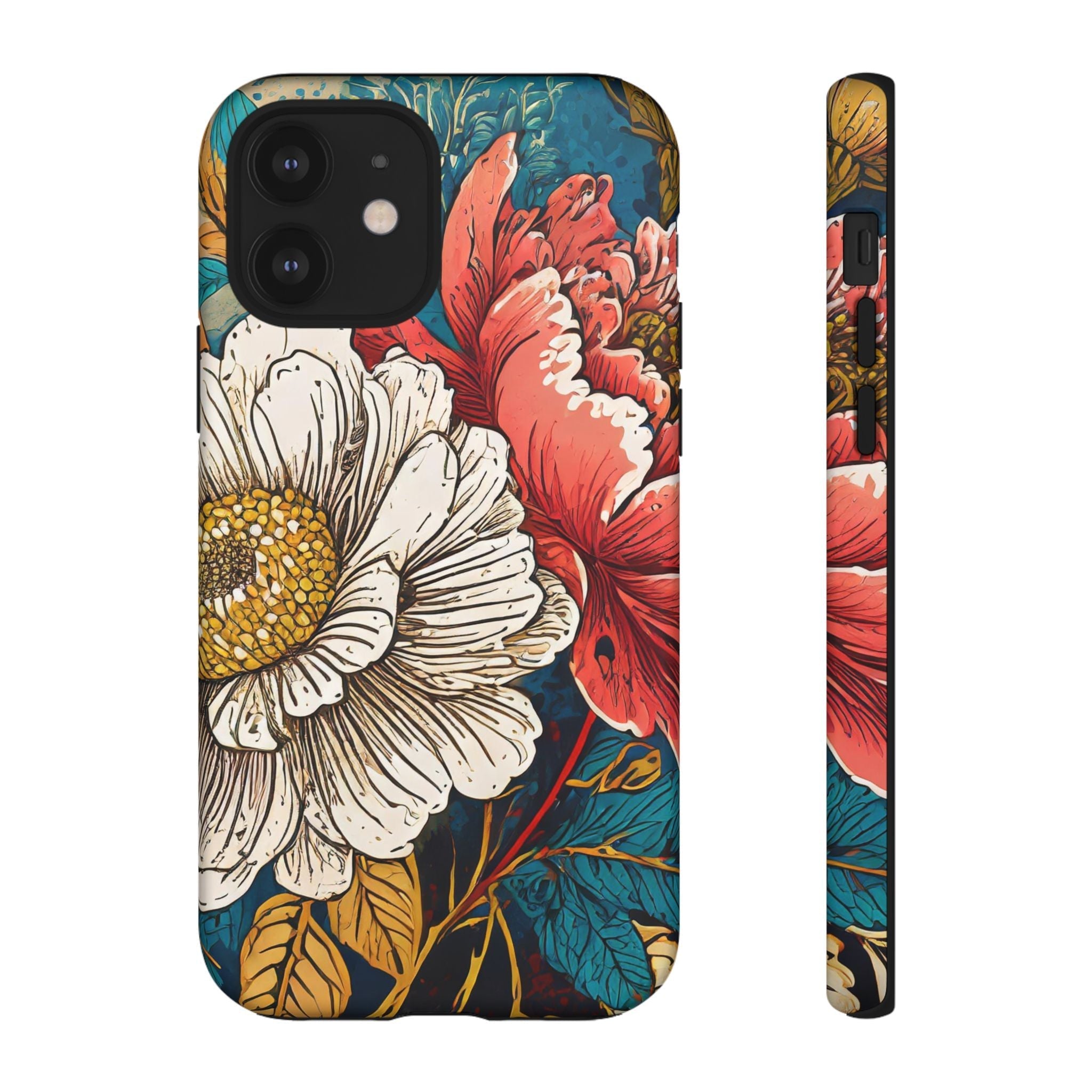 Artistic Floral Tough Phone Case