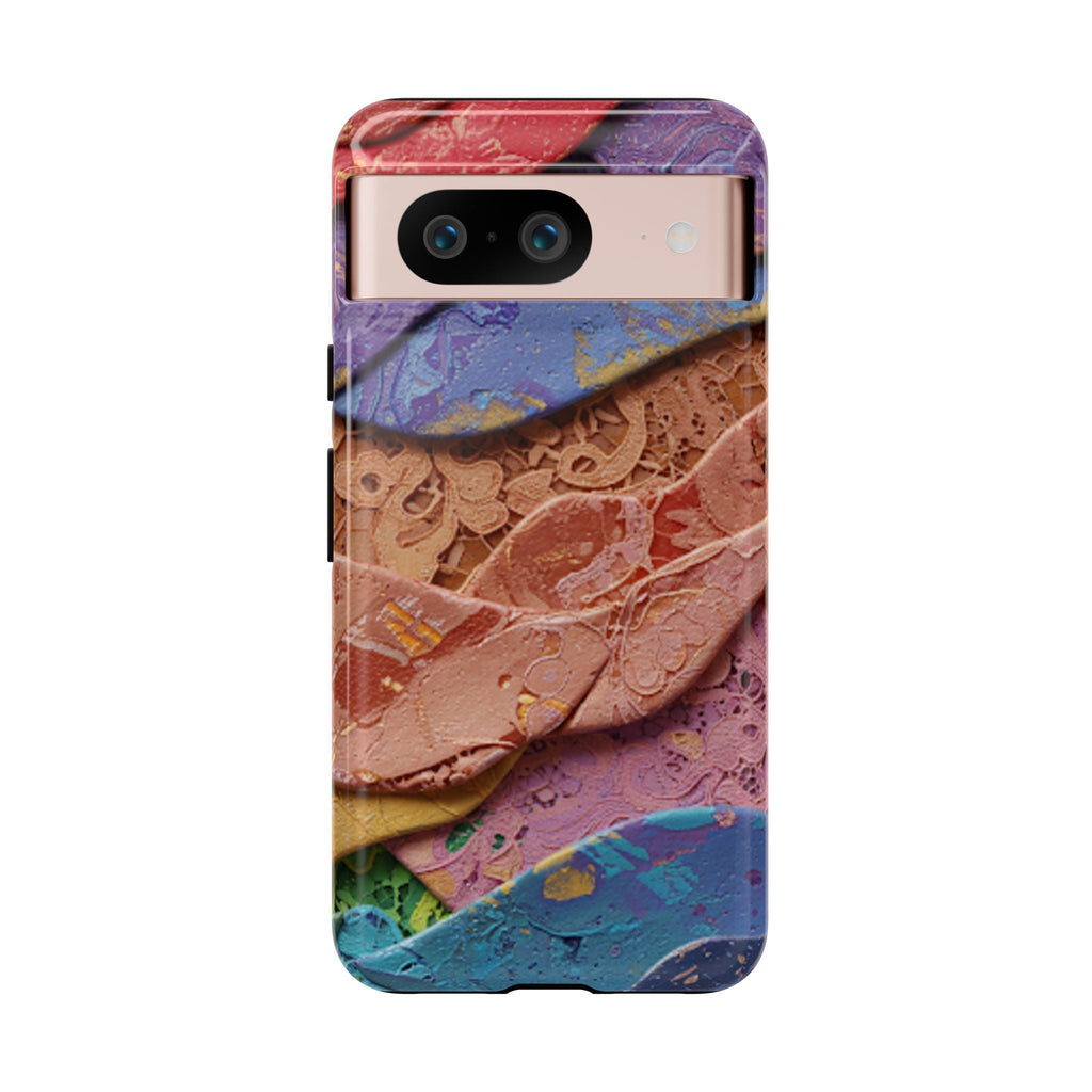 Abstract Painted Lace Tough Phone Case