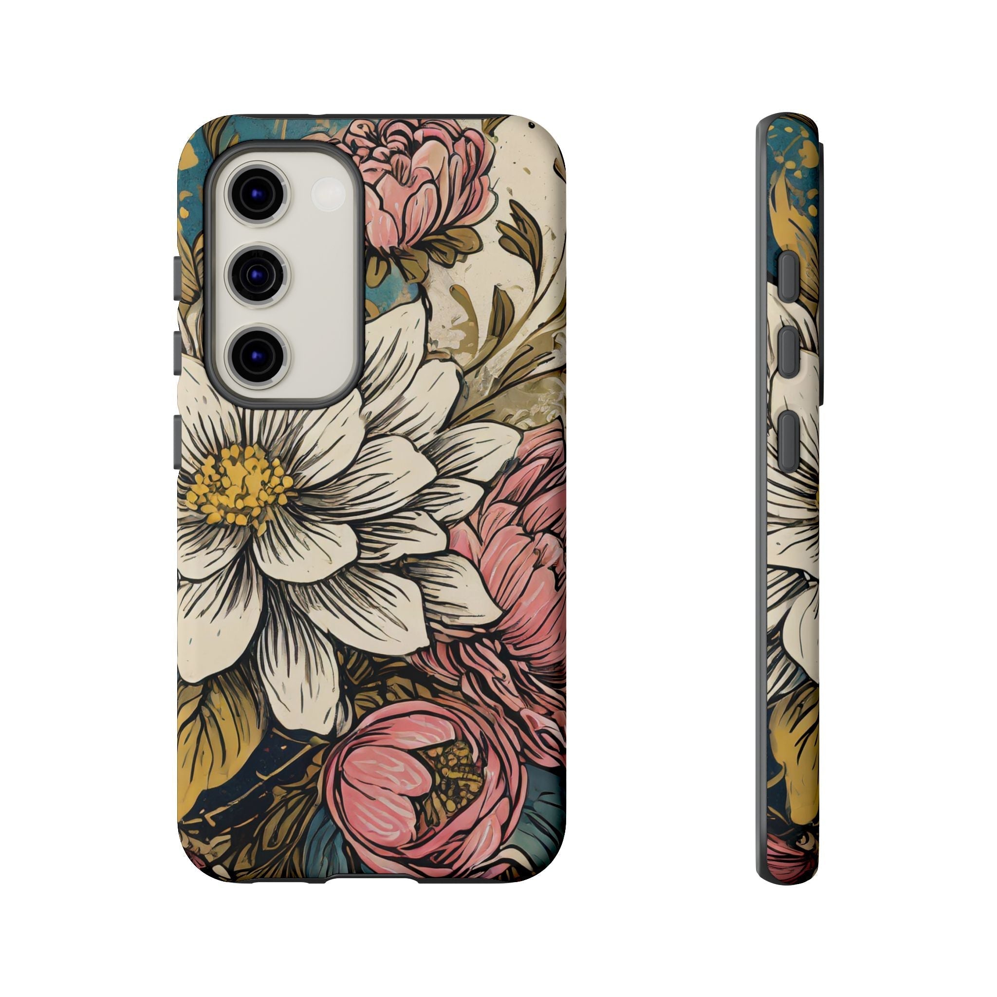 Beautiful White Floral Tough Case