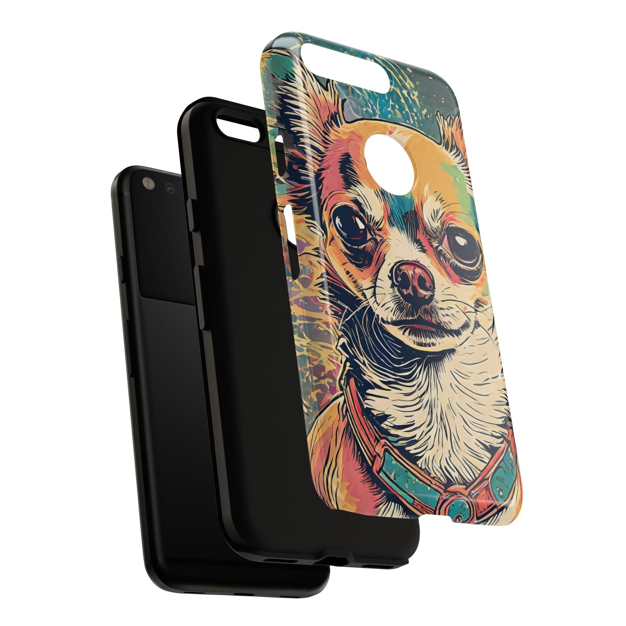 Abstract Chihuahua Tough Phone Cases