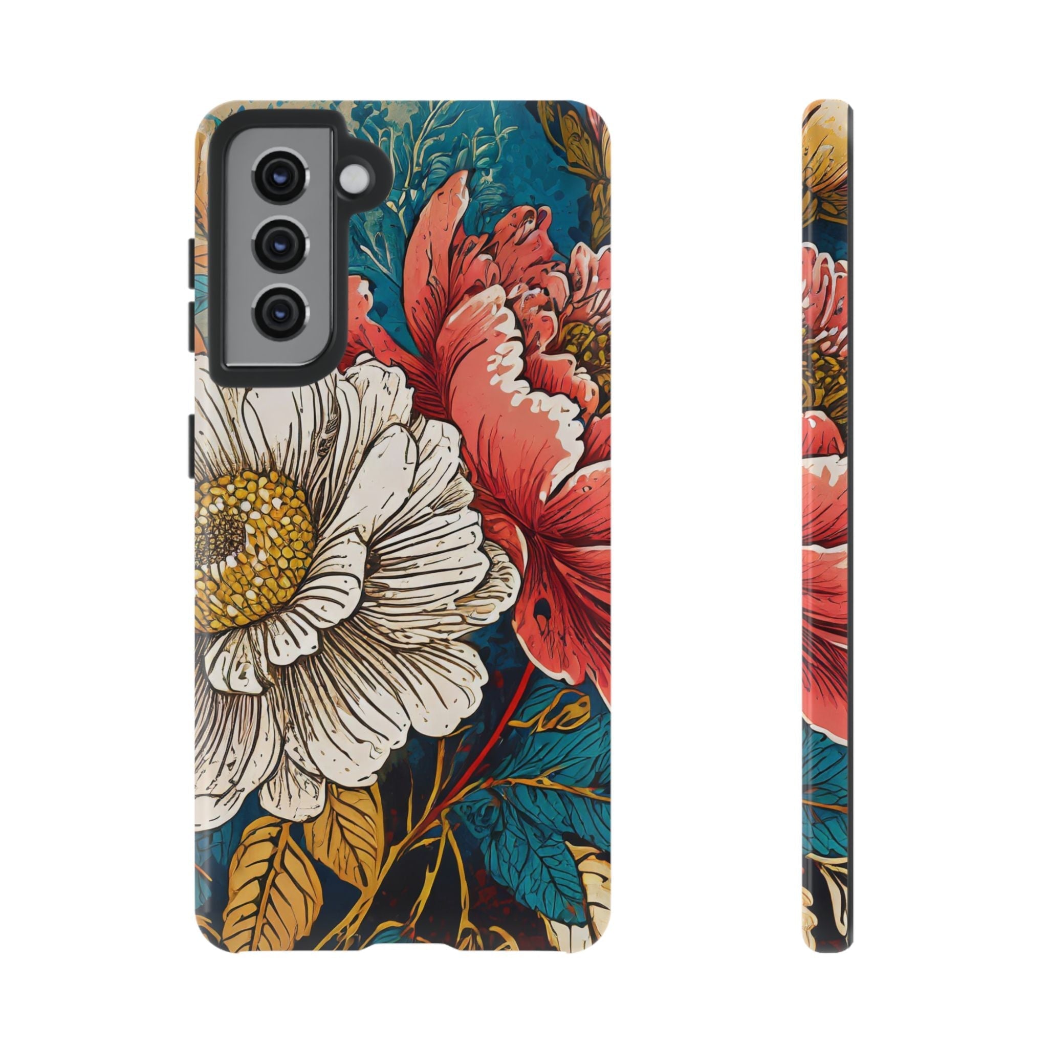 Artistic Floral Tough Phone Case