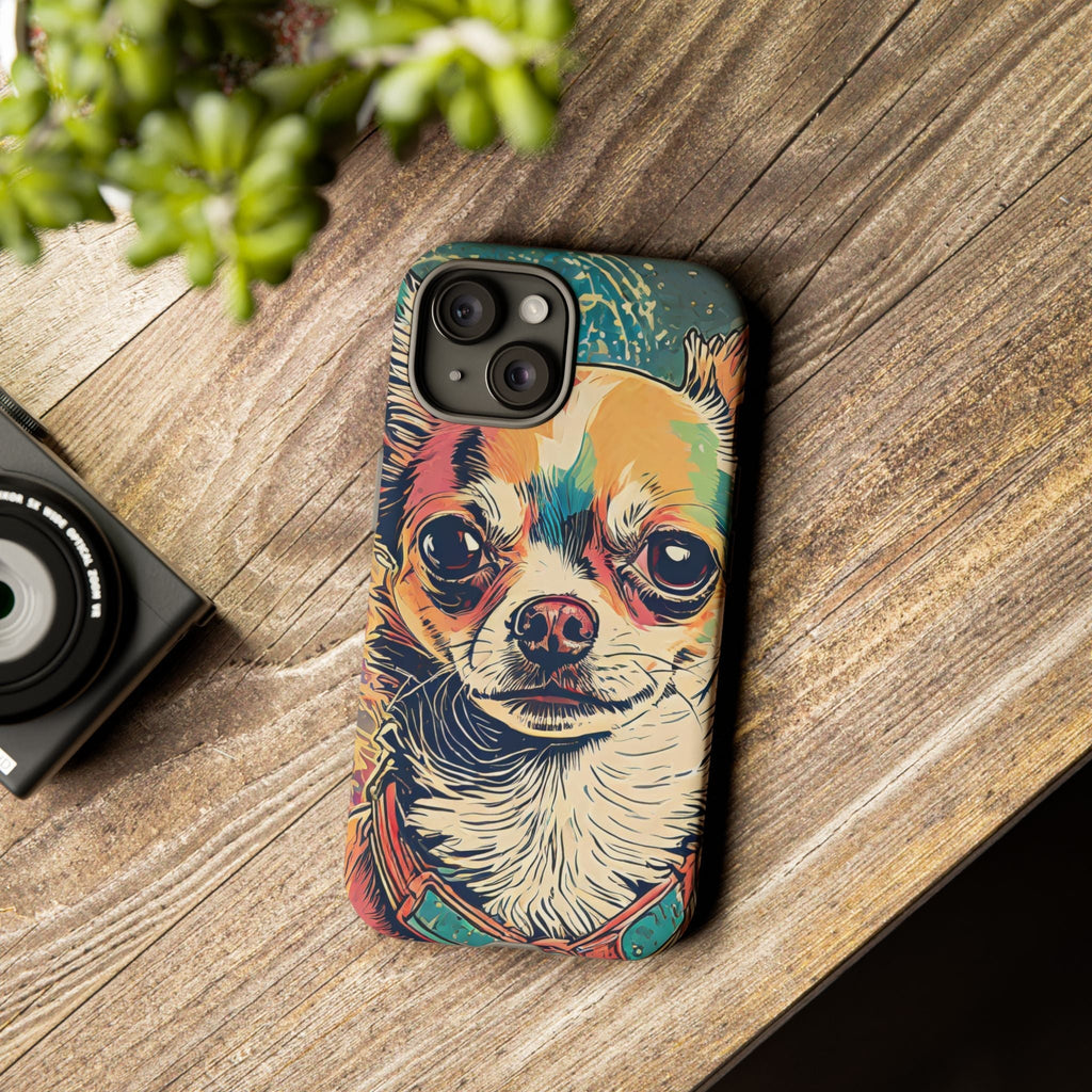 Abstract Chihuahua Tough Phone Cases