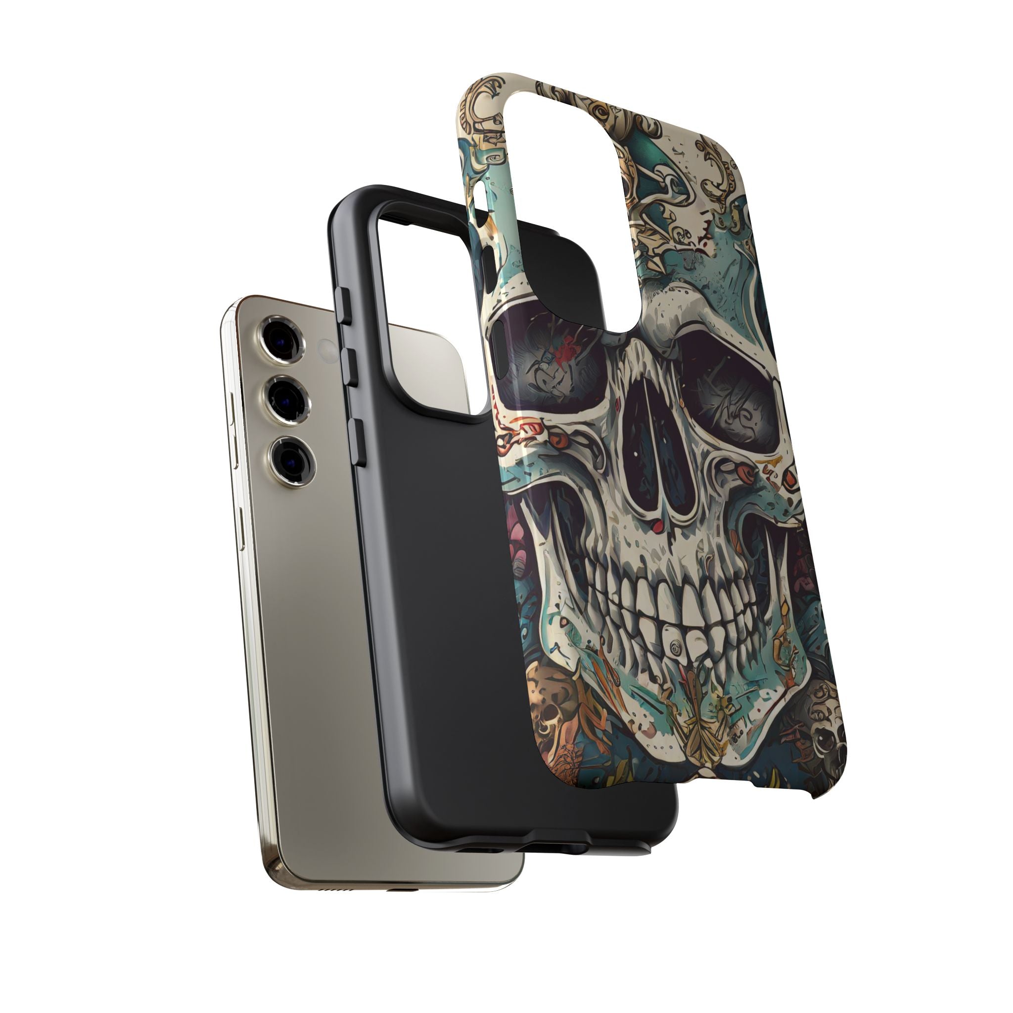 Abstract Skull Tough Phone Case
