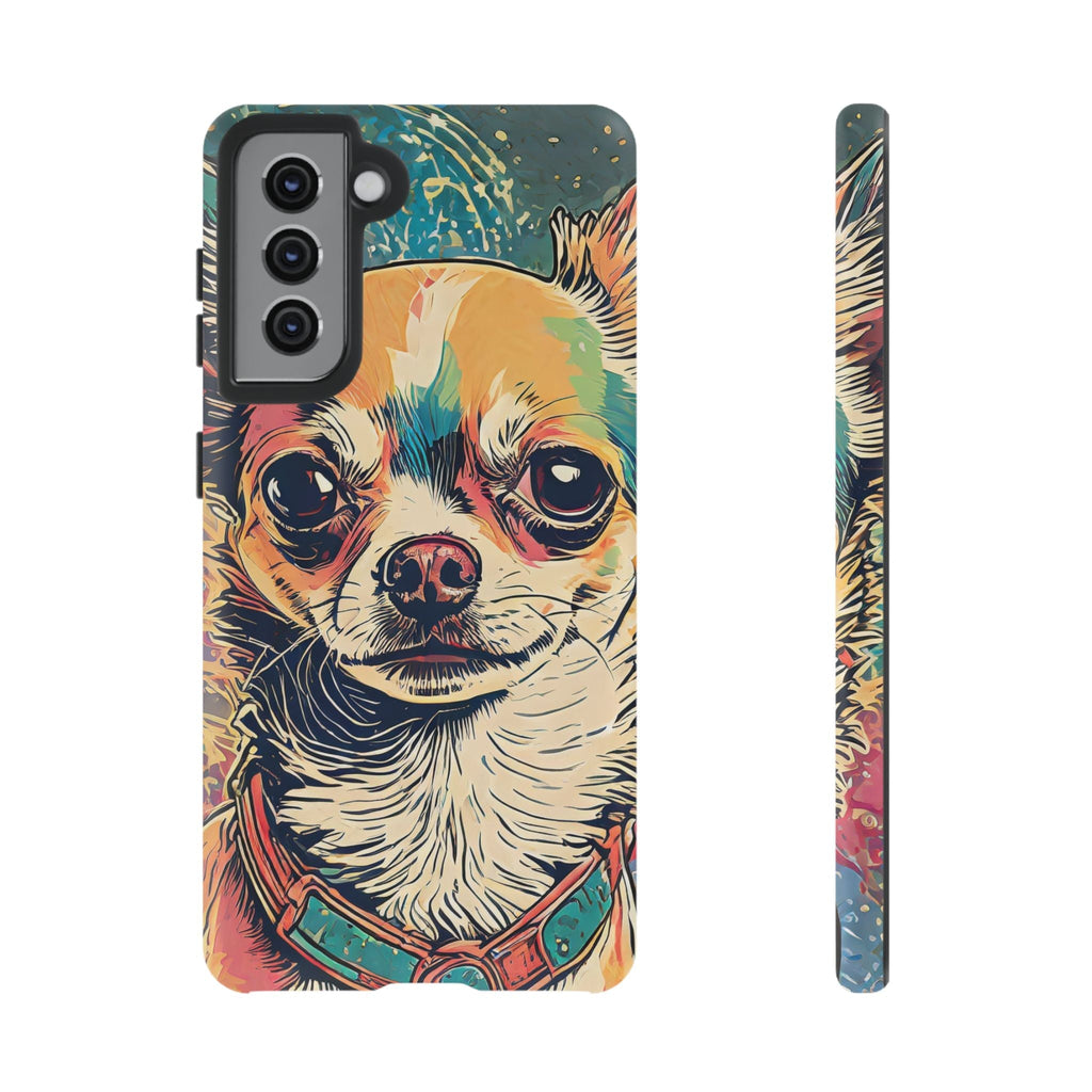 Abstract Chihuahua Tough Phone Cases