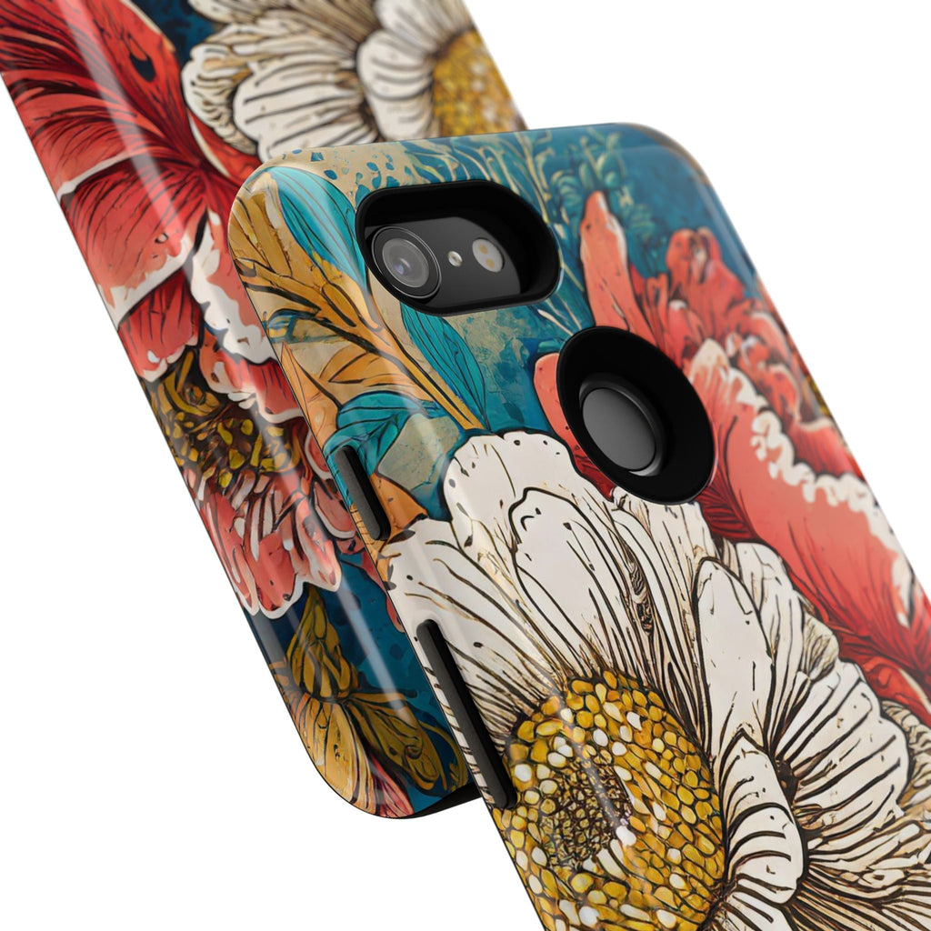 Artistic Floral Tough Phone Case