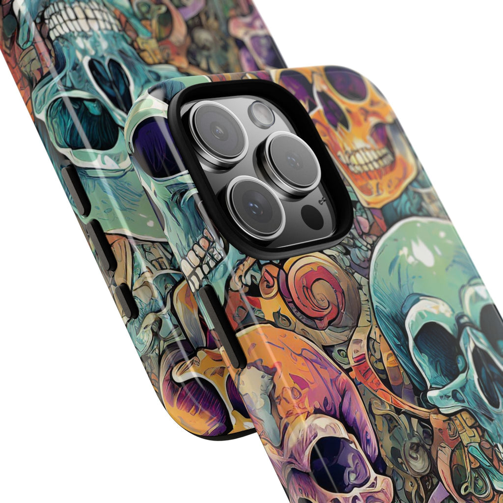 Artistic Skull Collage Tough Phone Case