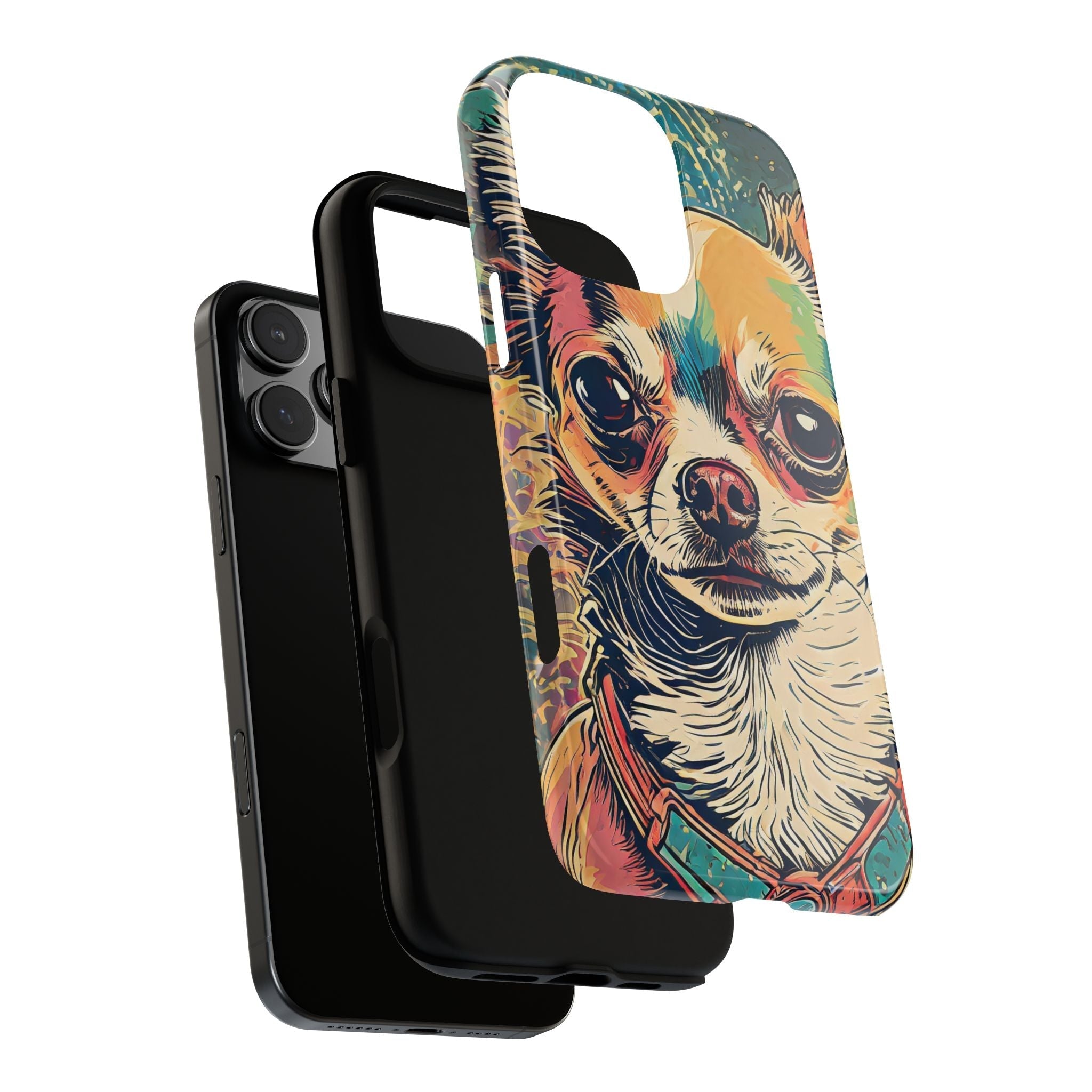 Abstract Chihuahua Tough Phone Cases