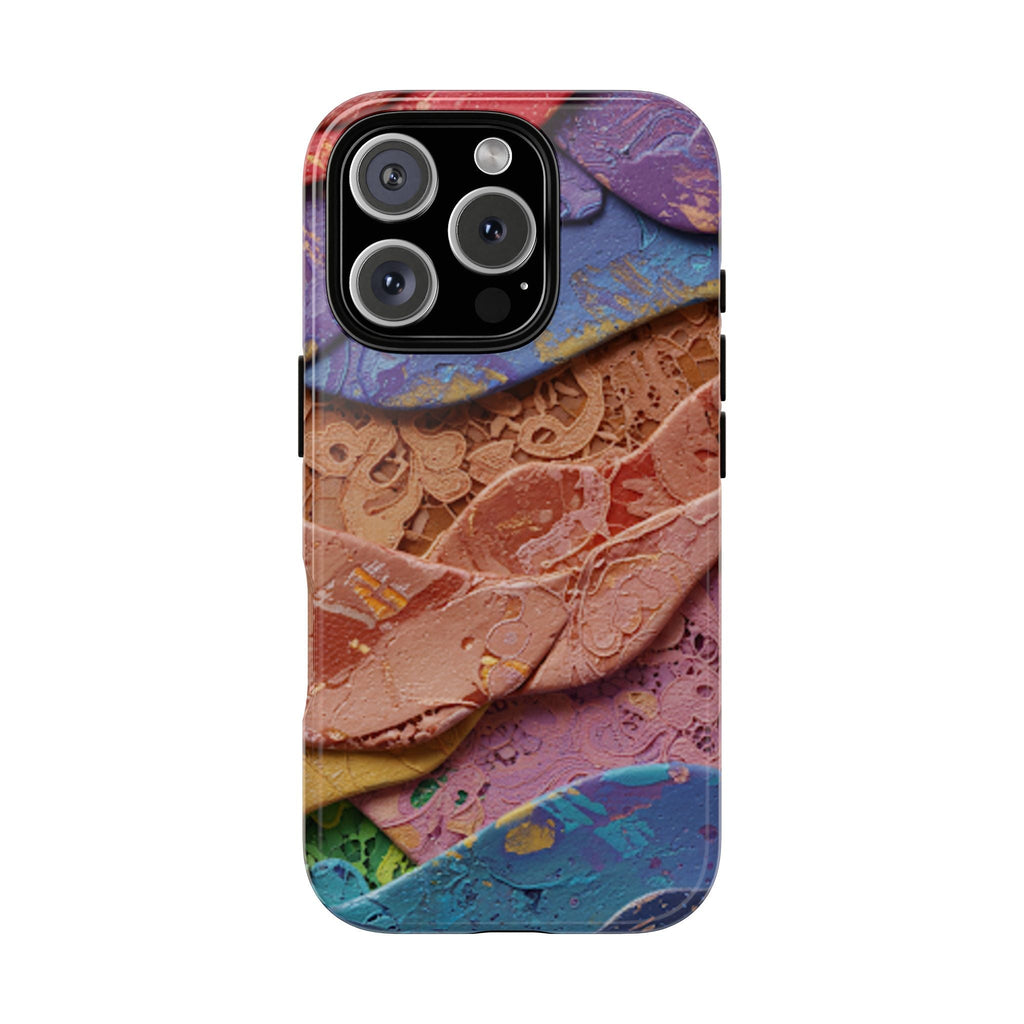 Abstract Painted Lace Tough Phone Case