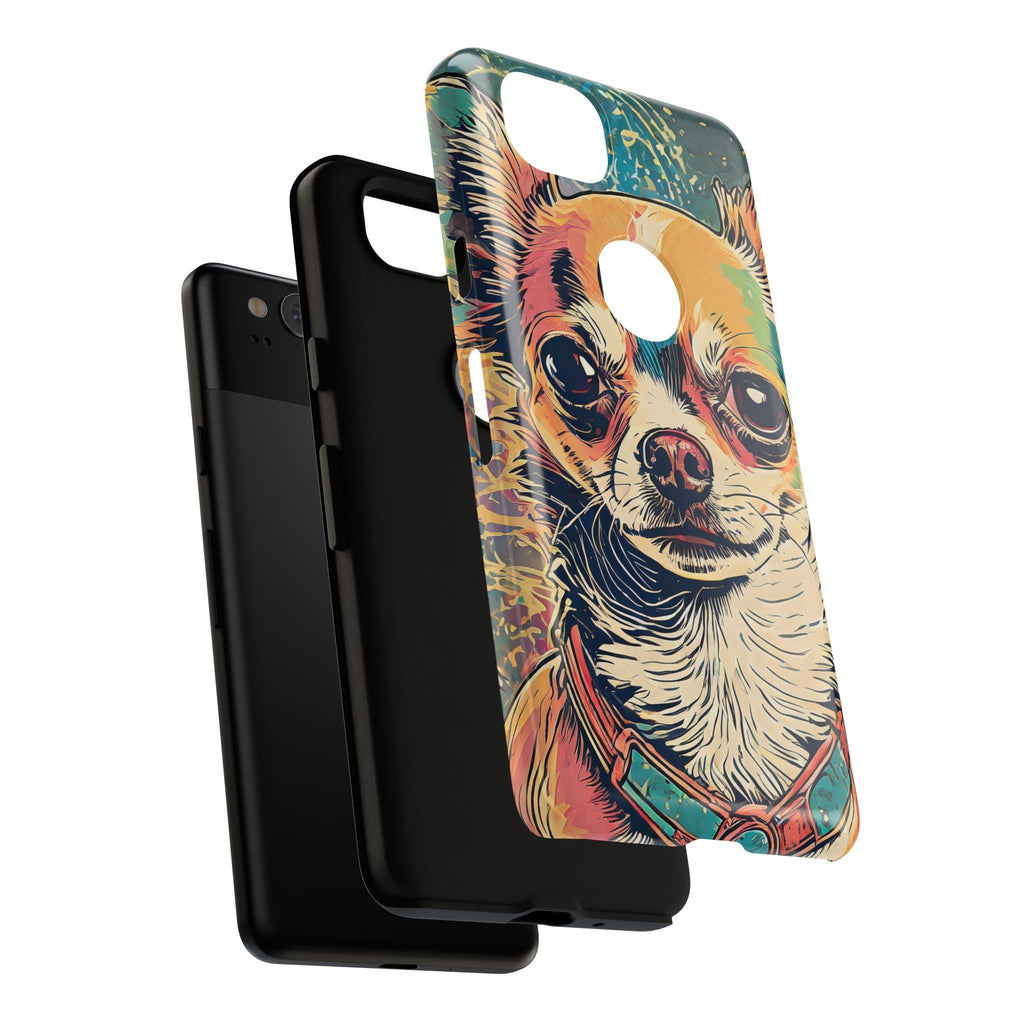 Abstract Chihuahua Tough Phone Cases