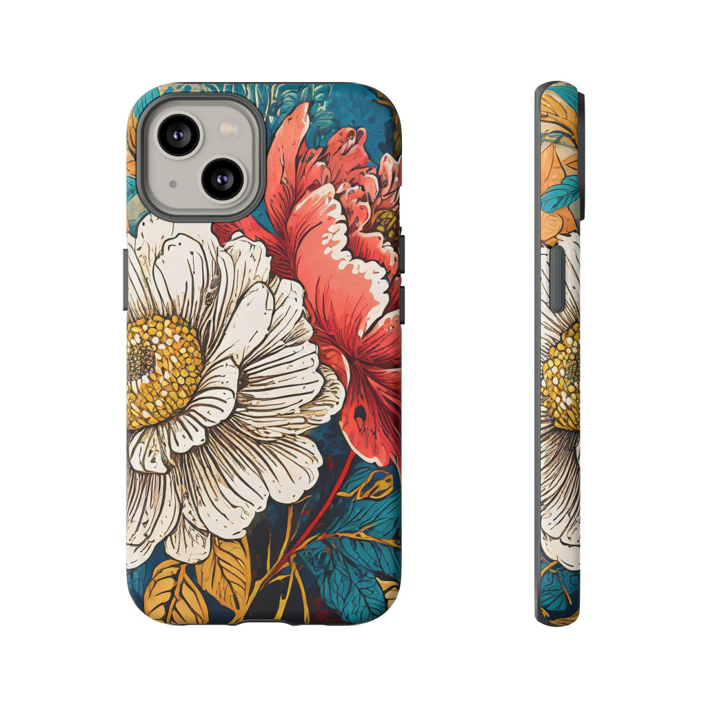 Artistic Floral Tough Phone Case
