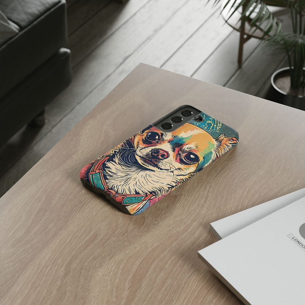 Abstract Chihuahua Tough Phone Cases