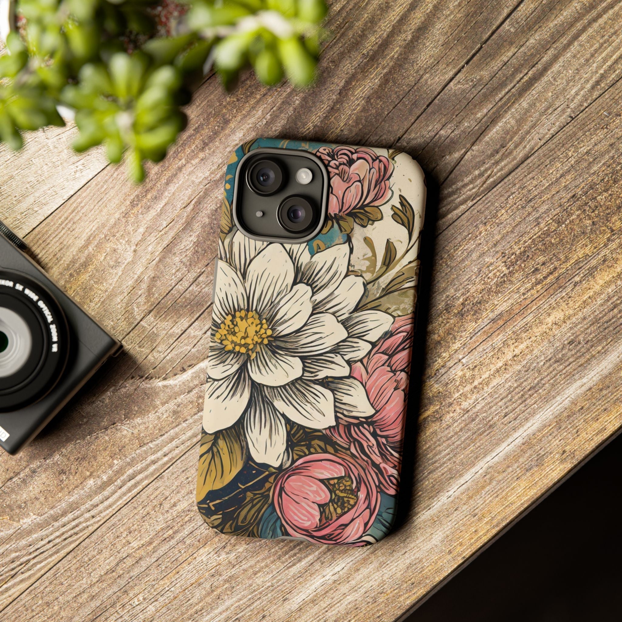 Beautiful White Floral Tough Case