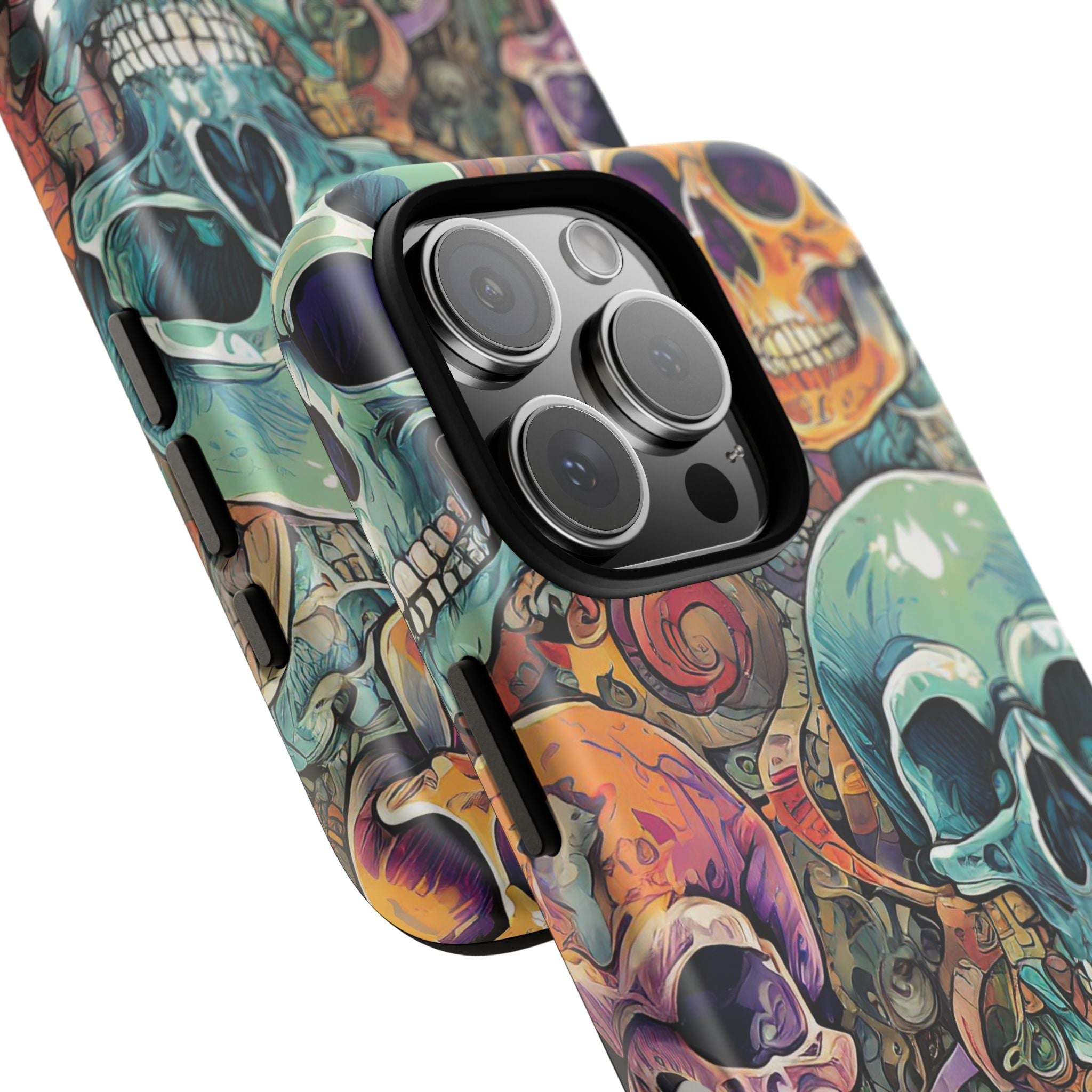 Artistic Skull Collage Tough Phone Case