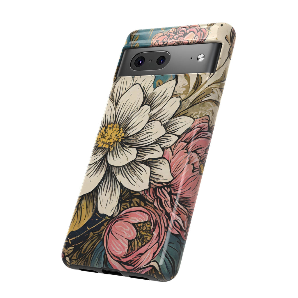 Beautiful White Floral Tough Case