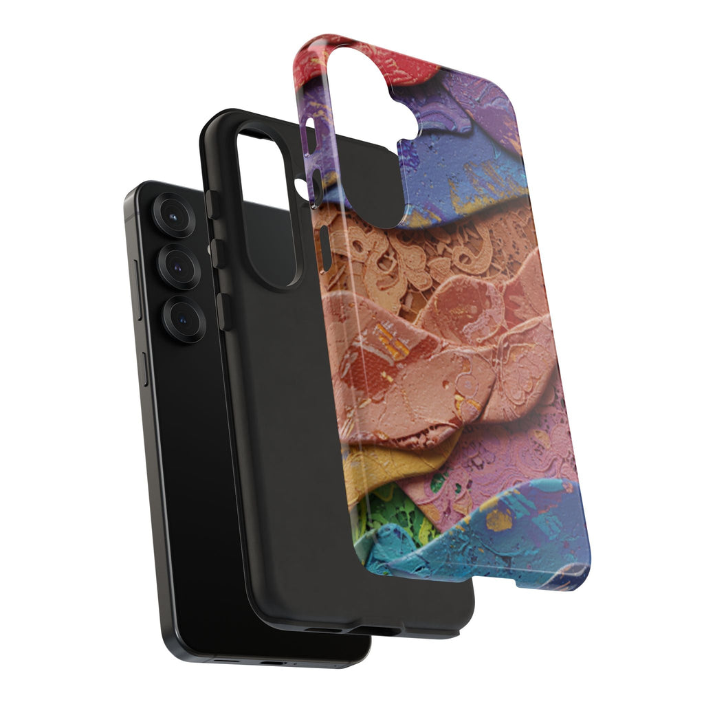 Abstract Painted Lace Tough Phone Case